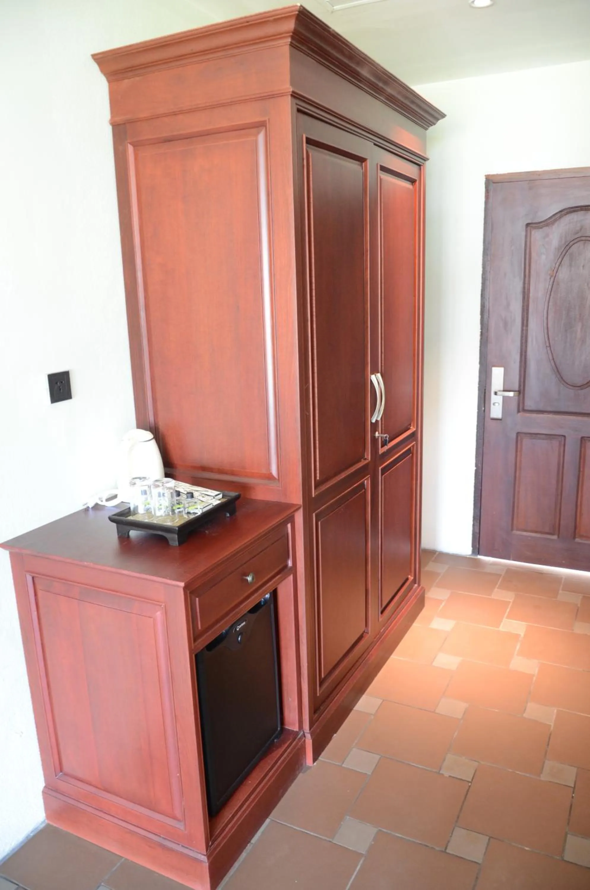 Kitchen or kitchenette in Saksiri Riverside Boutique Hotel