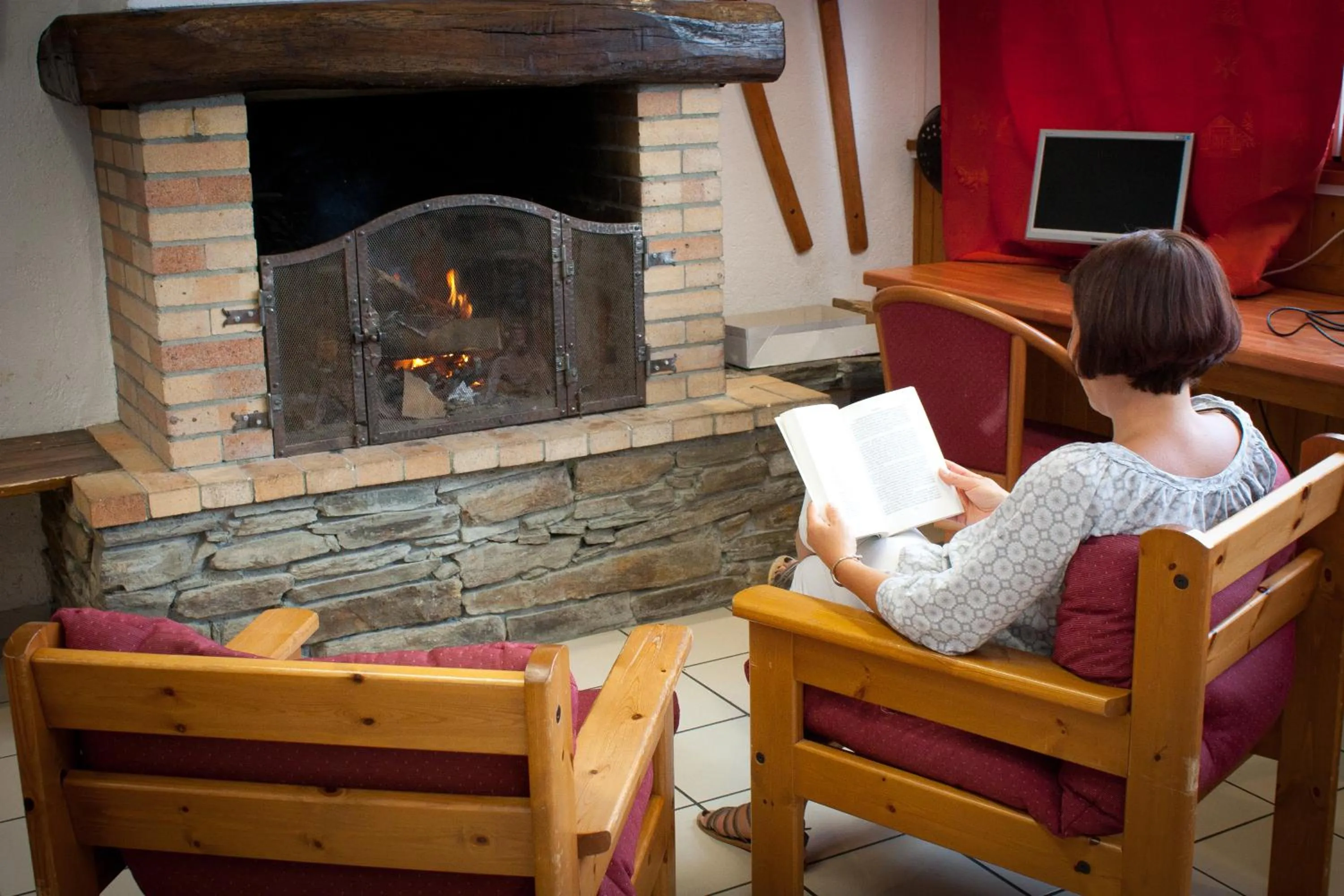 Library in Village De Vacances Les Flocons Verts