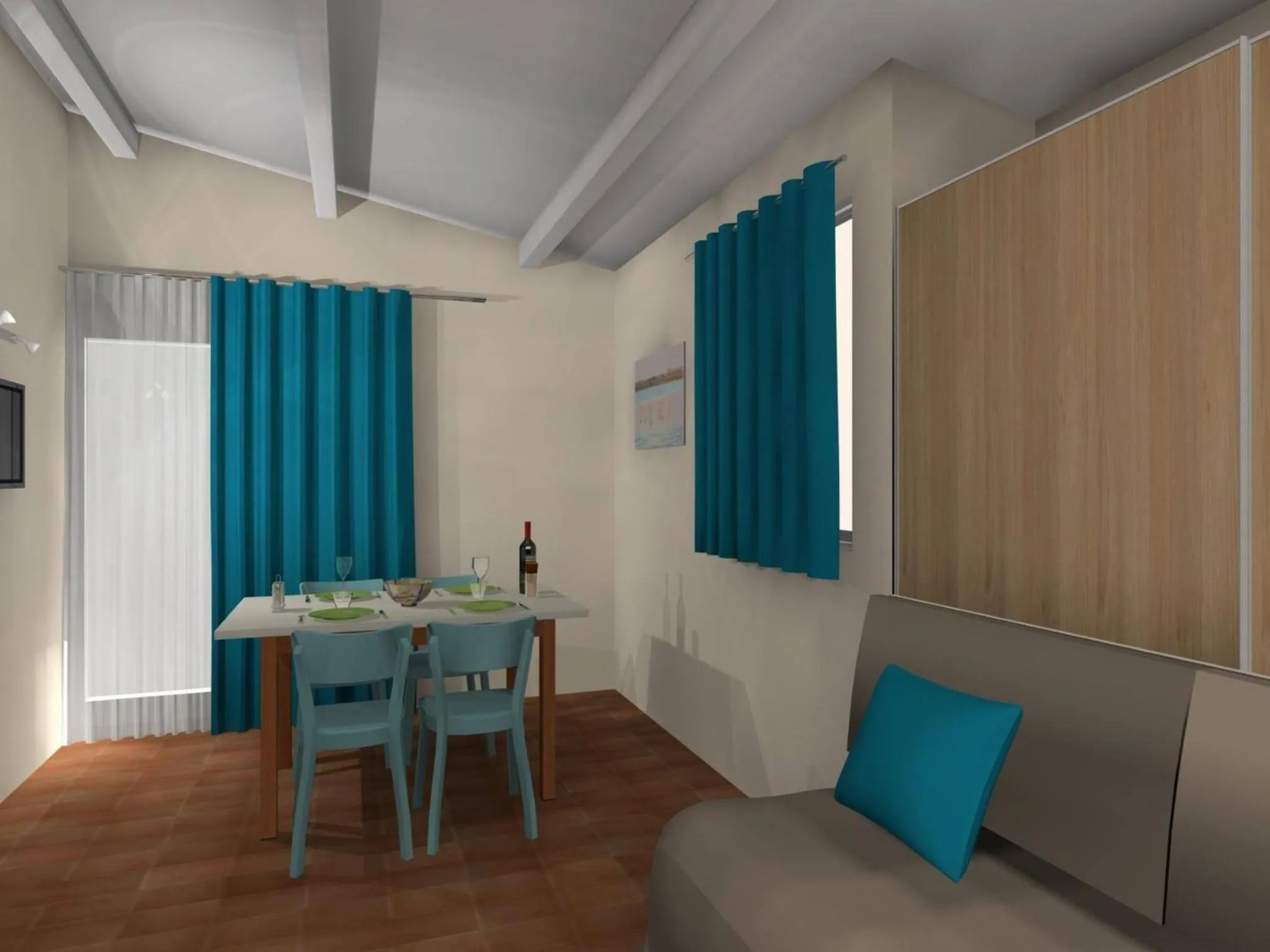 Living room in Azureva Le Grau du Roi