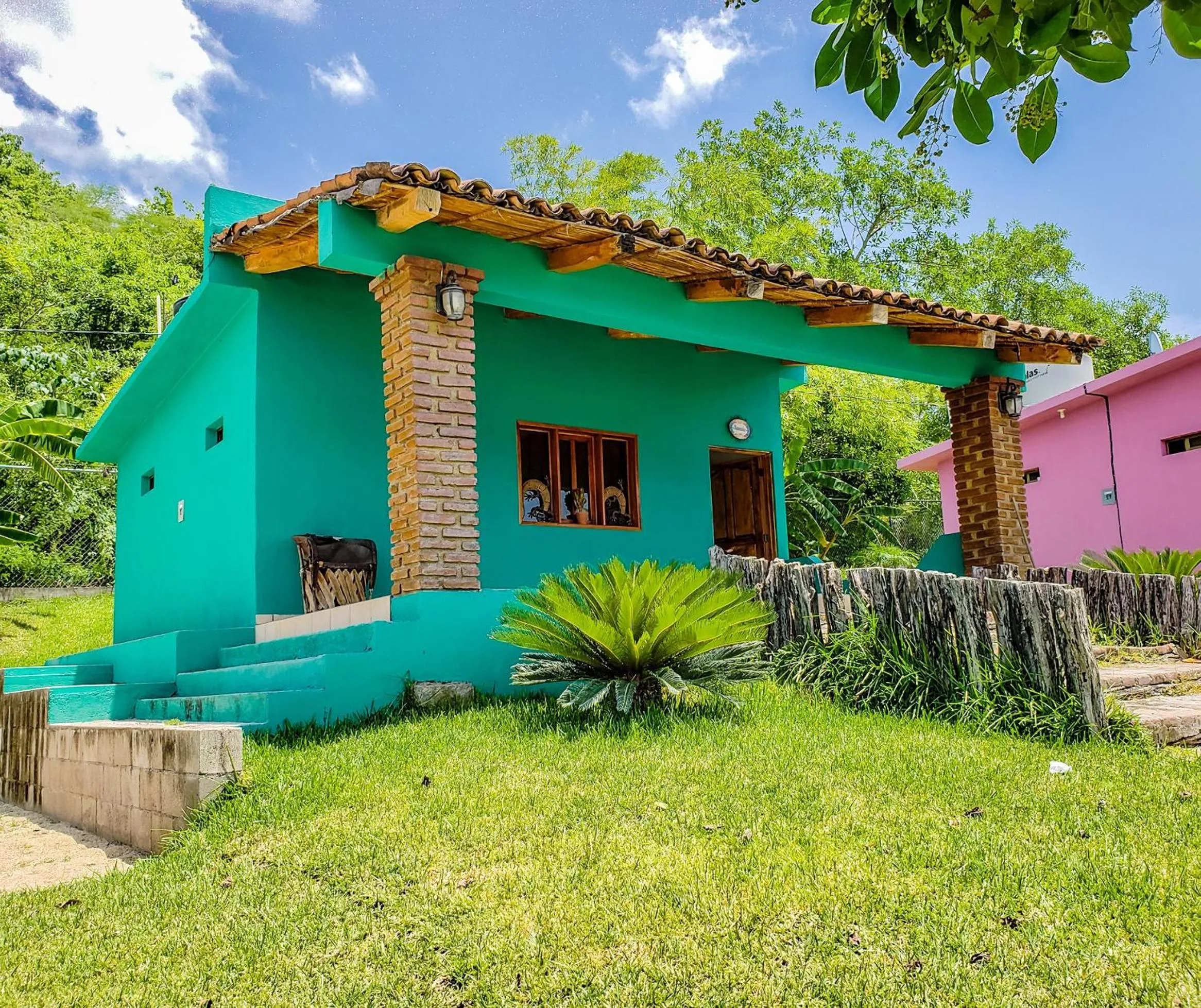 Swimming pool in Cabañas El Potrero