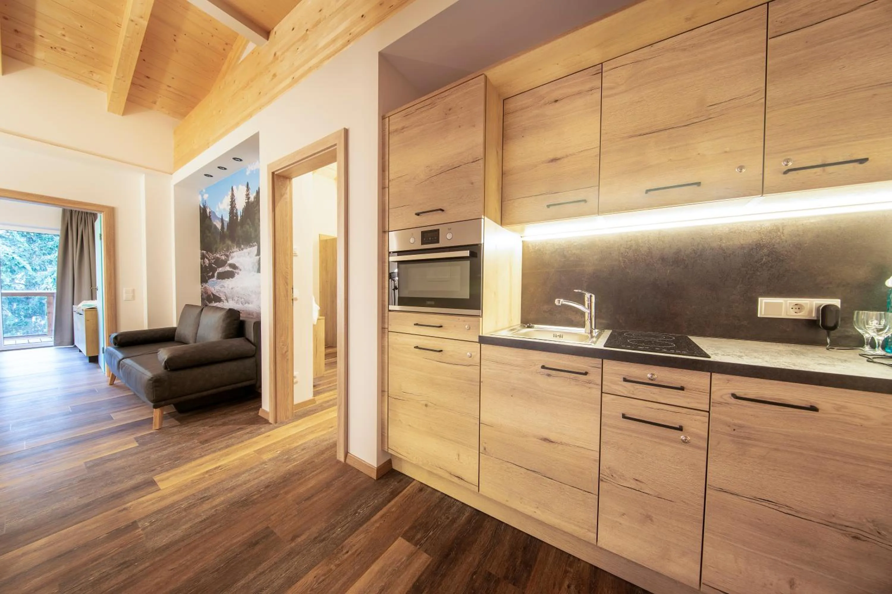 Kitchen or kitchenette in Hotel Post Krimml