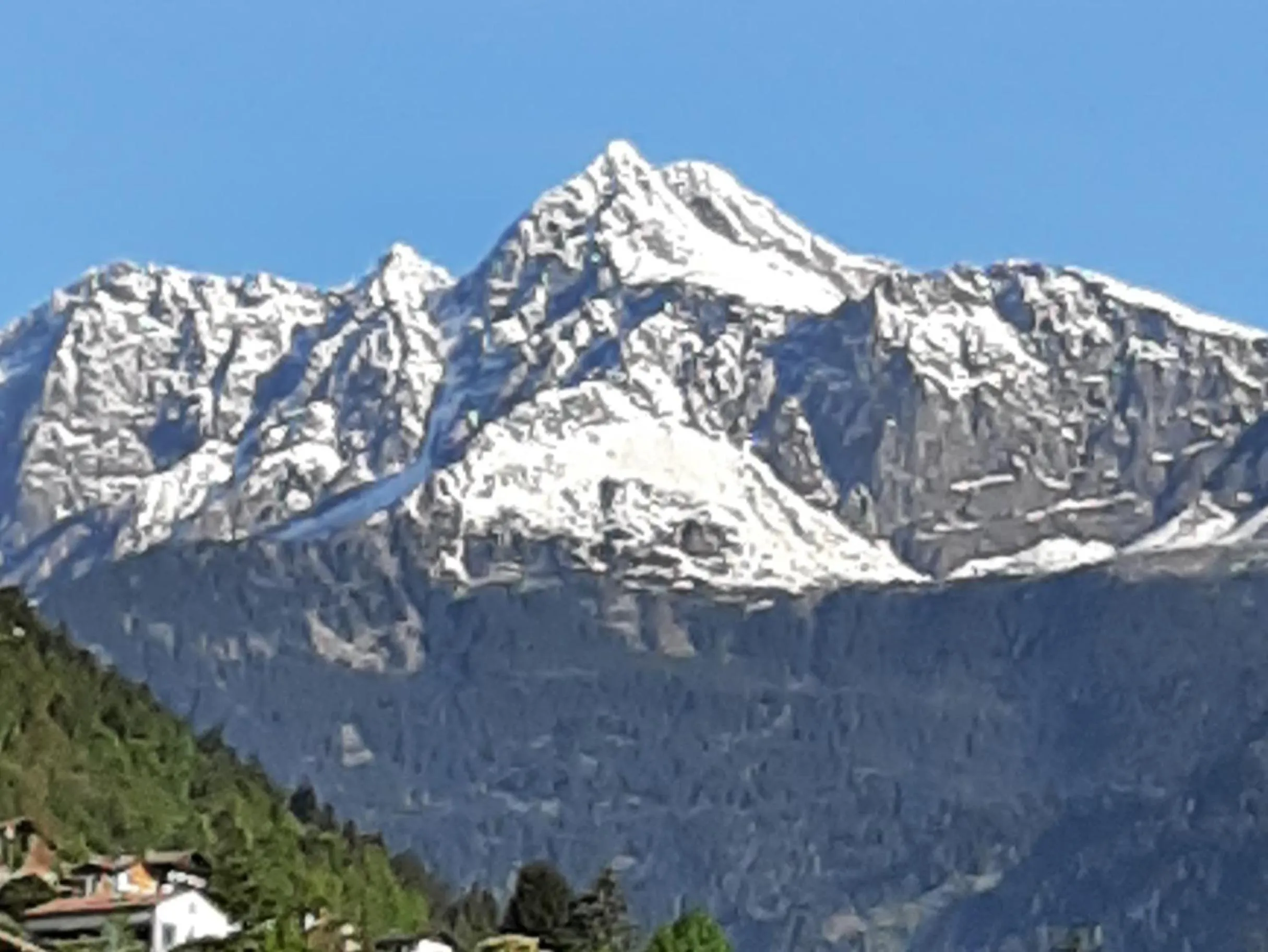 Mountain view in Gasthof Anny