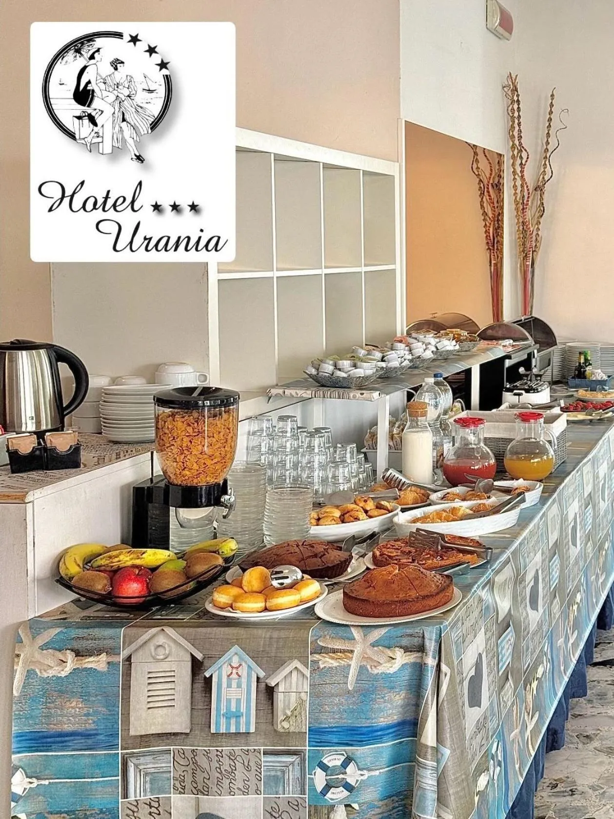 Buffet breakfast in Hotel Urania Nuova Gestione