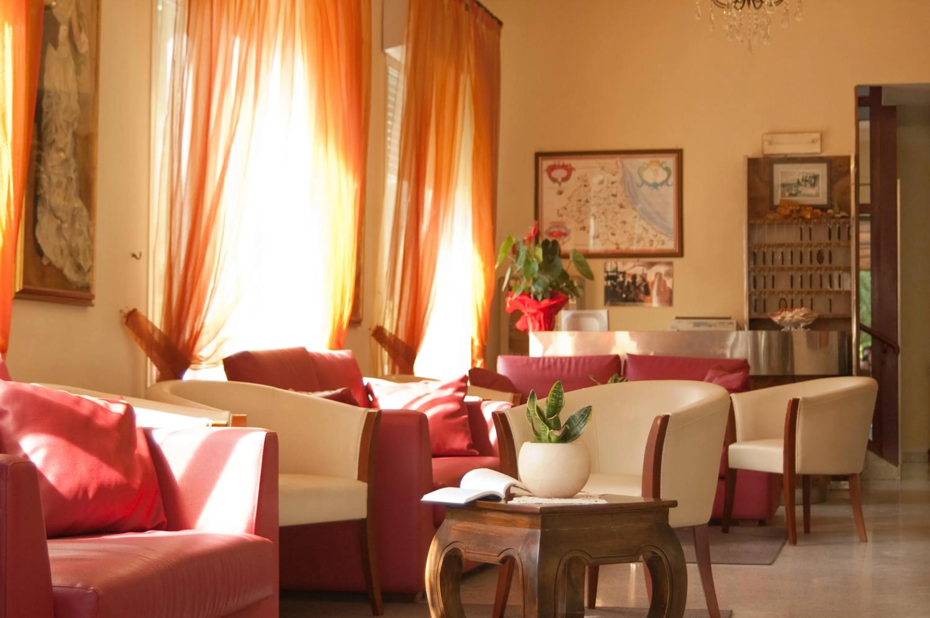 Lobby or reception in Hotel Olimpia