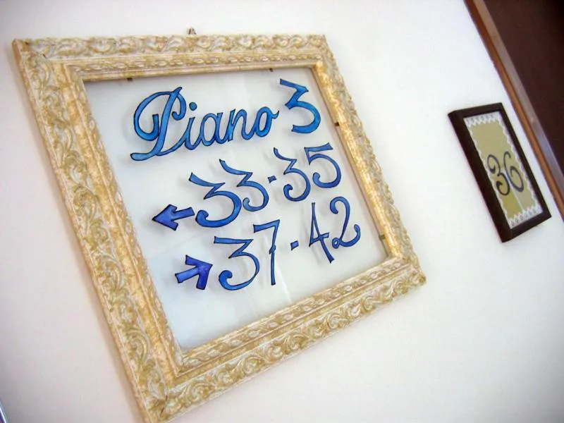 Decorative detail in Hotel Olimpia