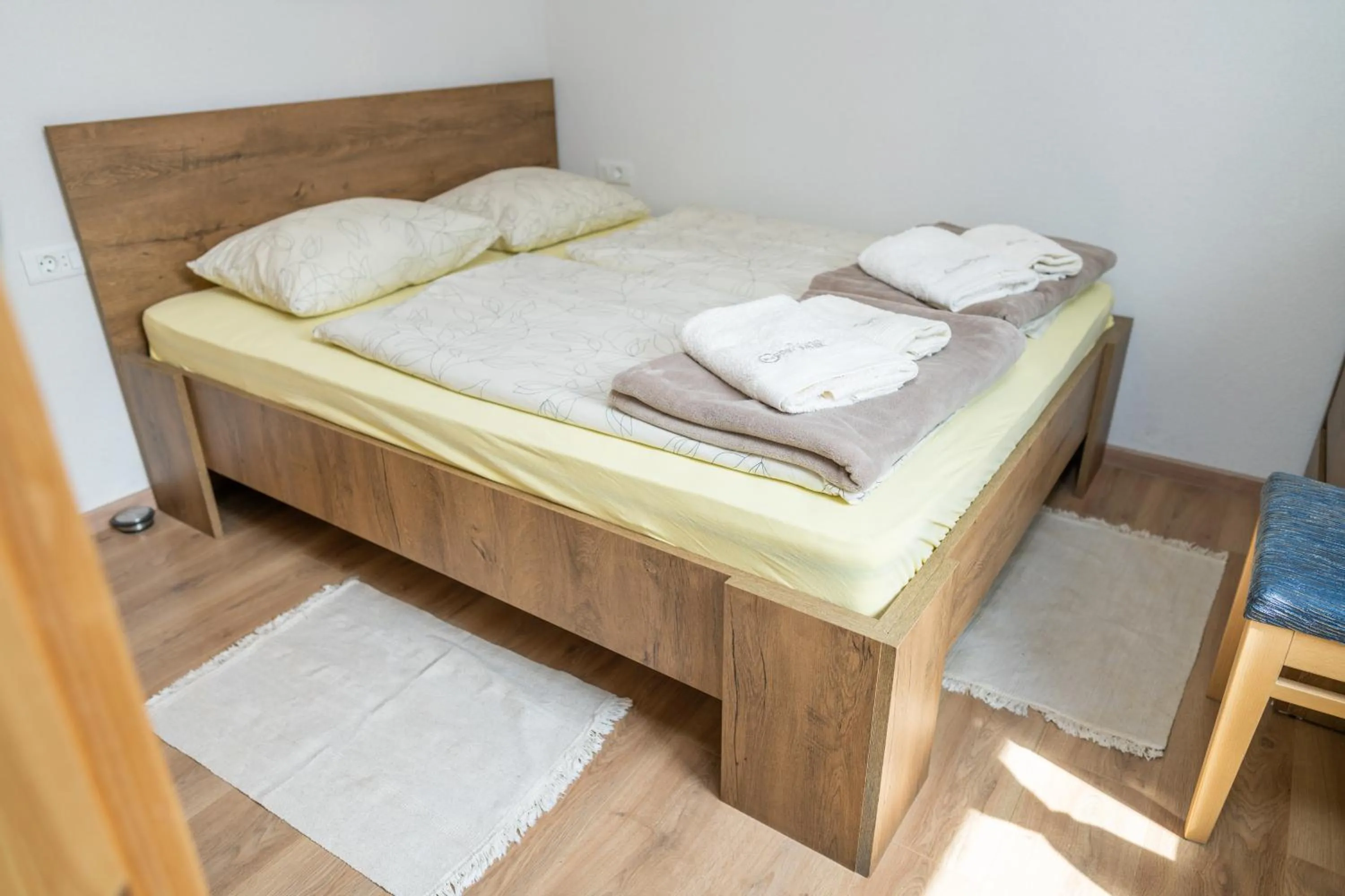 Bed in Pension Cerkovnik