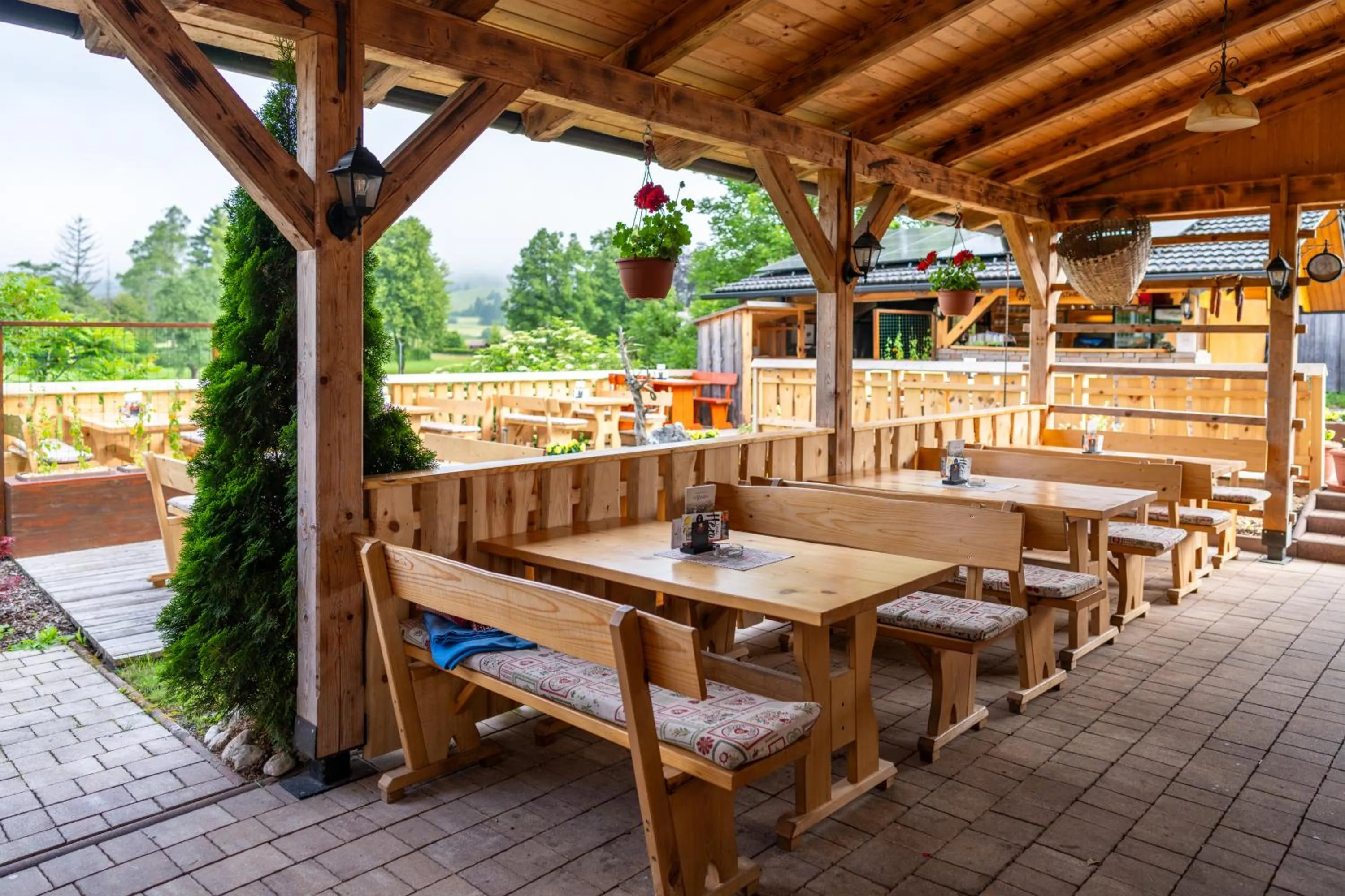 Patio in Pension Cerkovnik