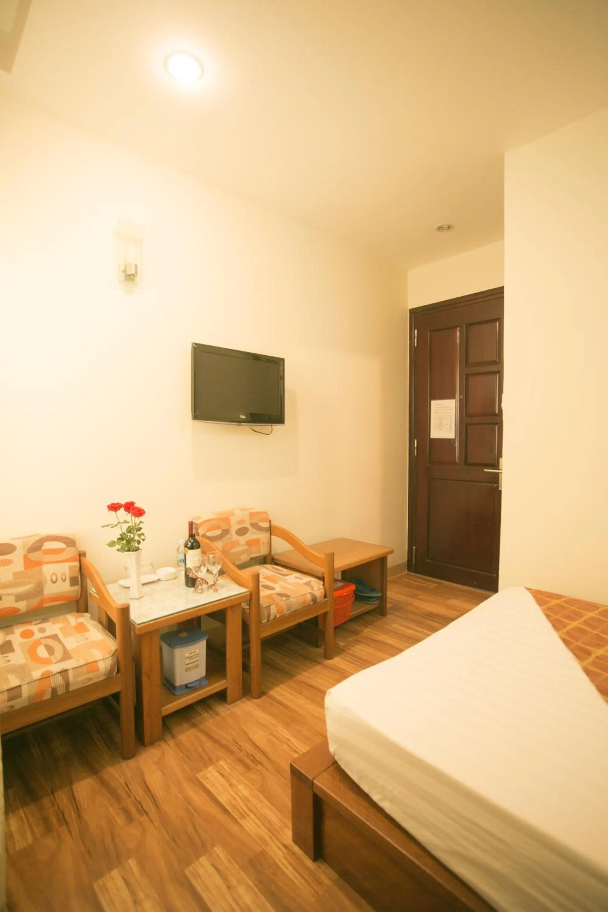 Bed in Golden Sea Hotel