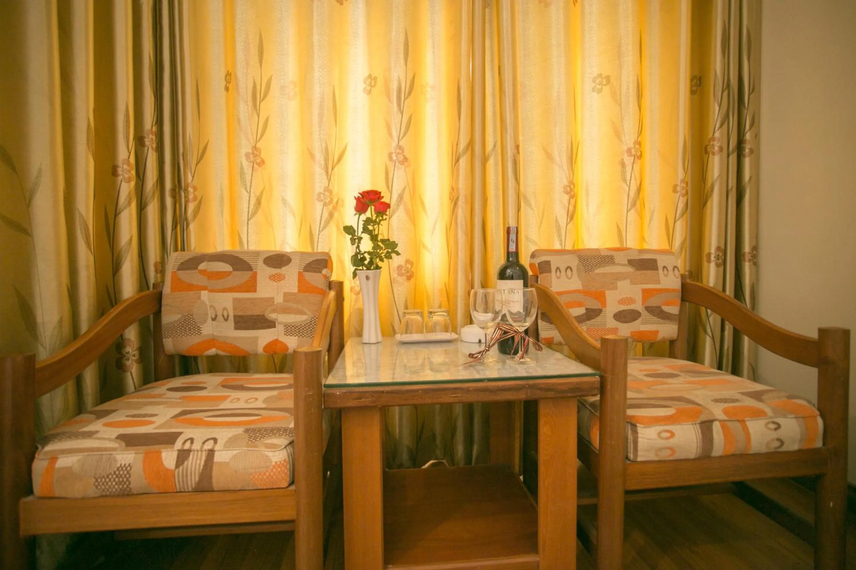 Seating area in Golden Sea Hotel