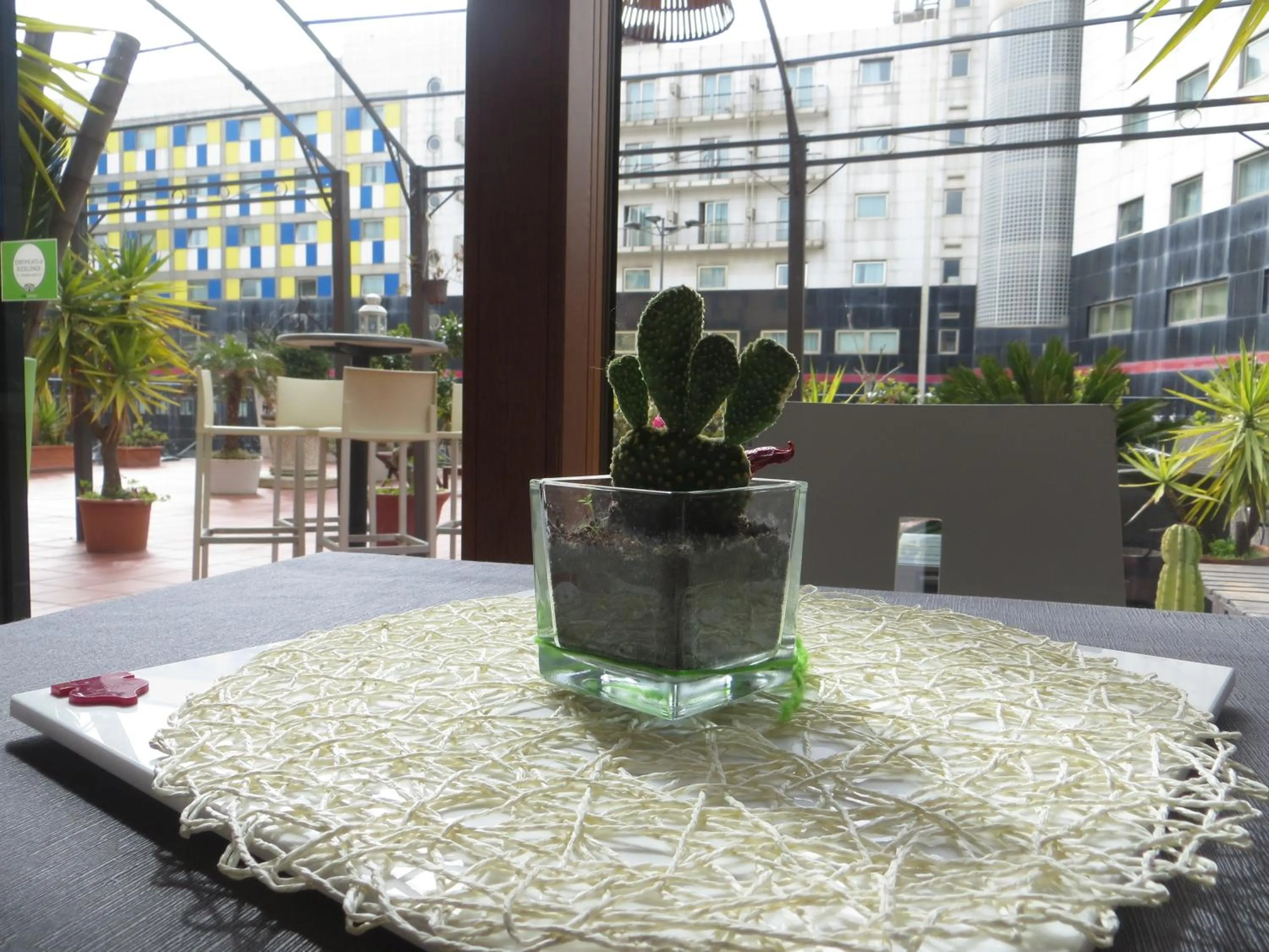 Balcony/Terrace in B&B Mini Hotel Incity-close train station and port-