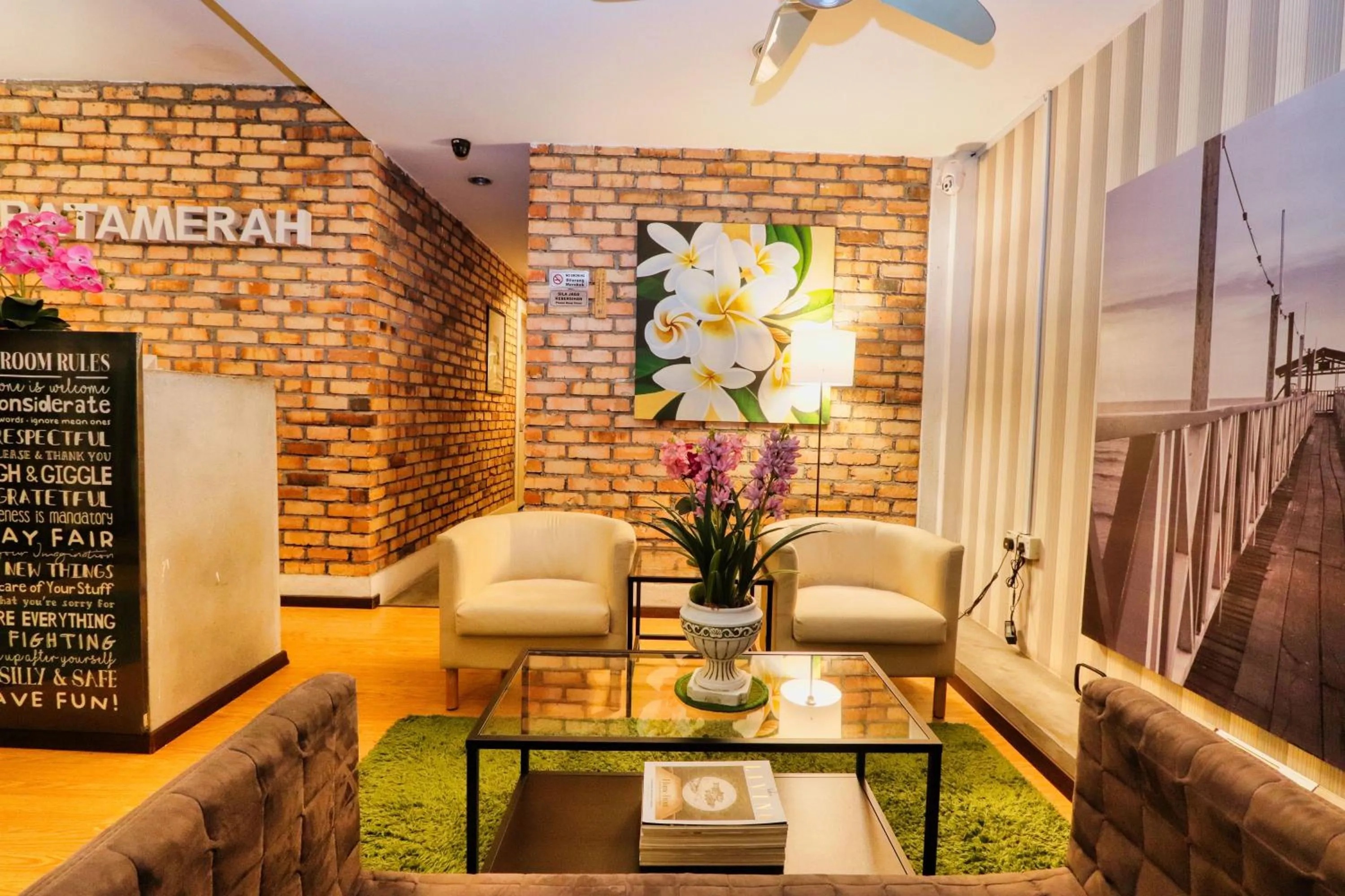 Lobby or reception in Bata Merah Boutique Hotel