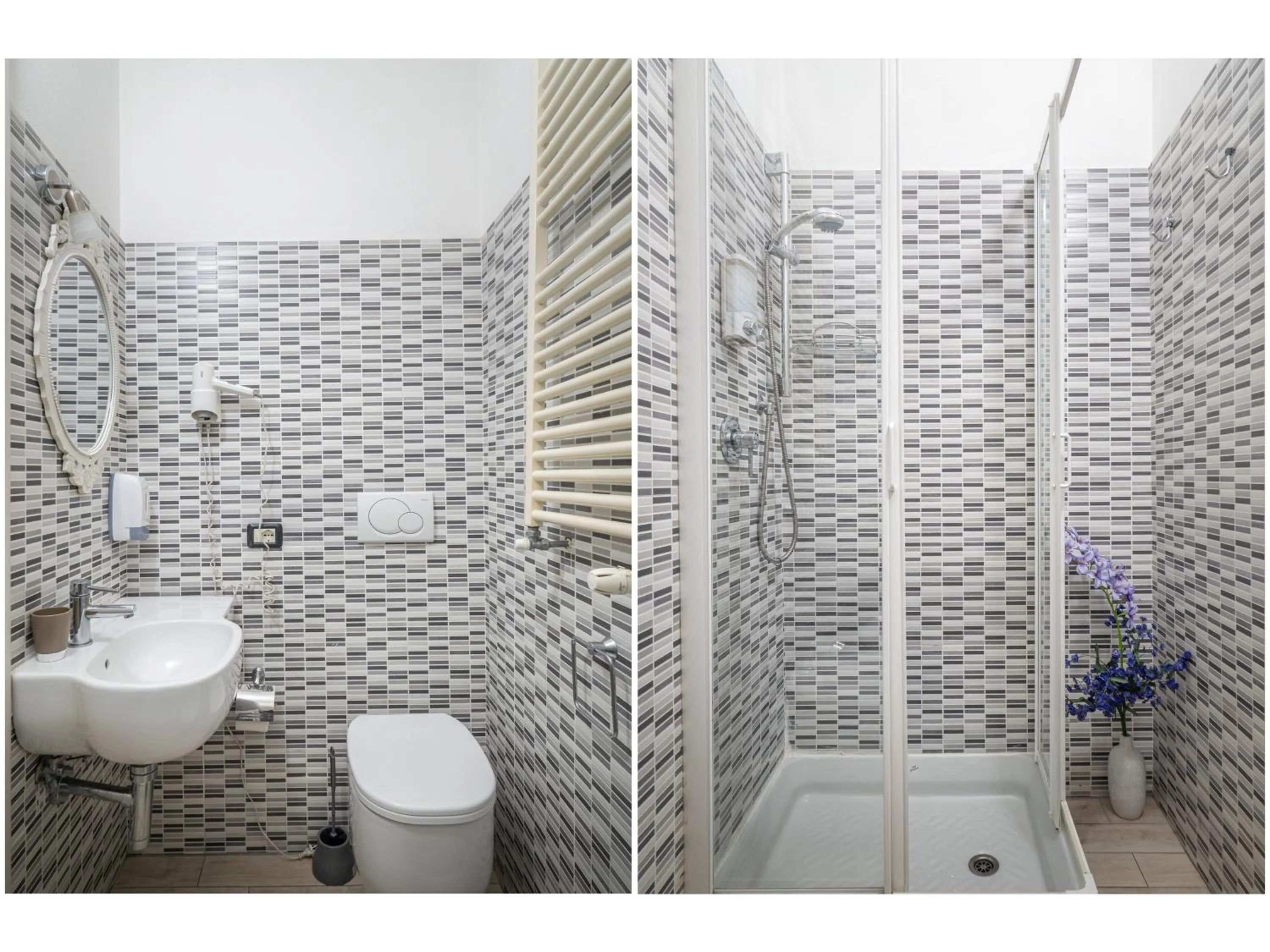 Shower in Affittacamere Lunamar