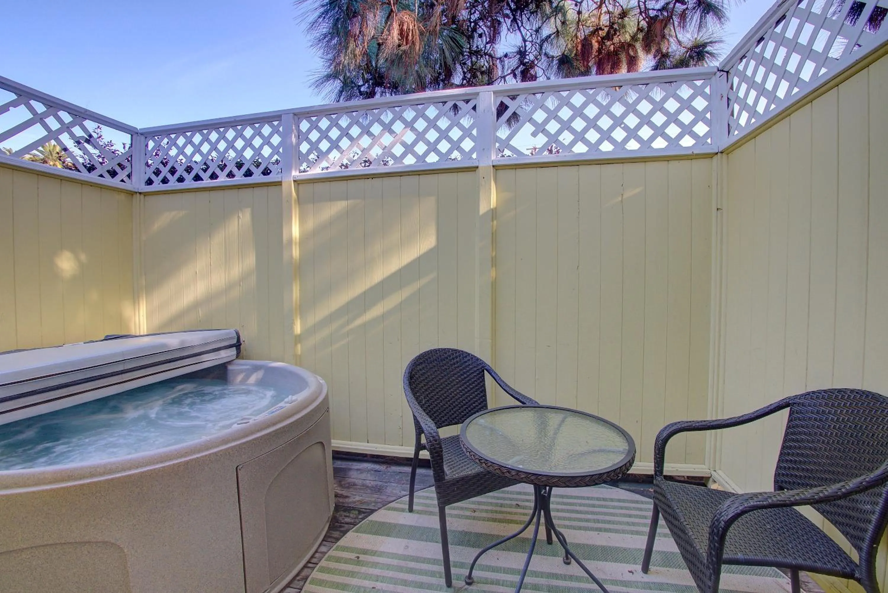 Patio in Secret Garden Inn & Cottages