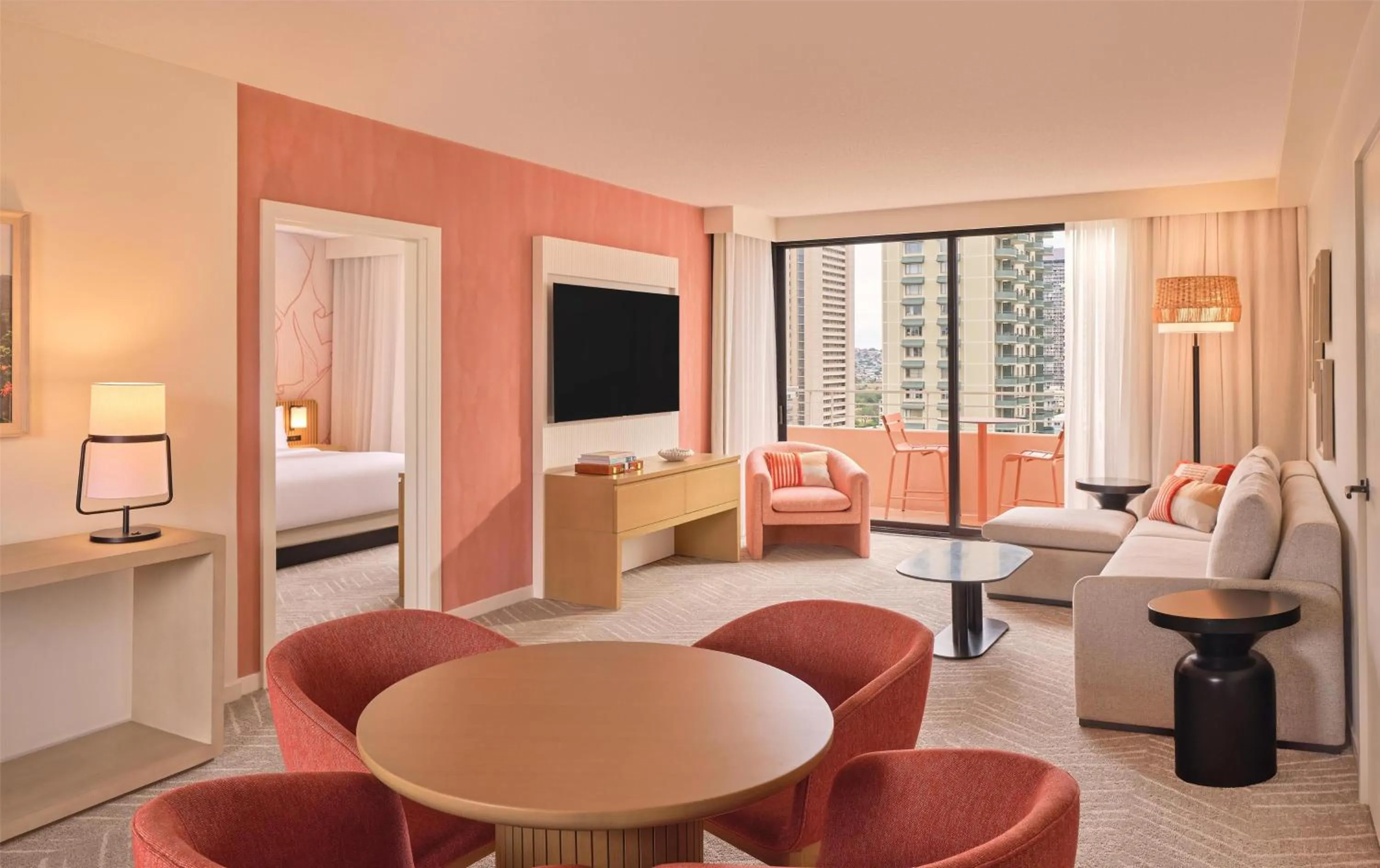 Bed in The Ambassador of Waikiki, Tapestry Collection by Hilton