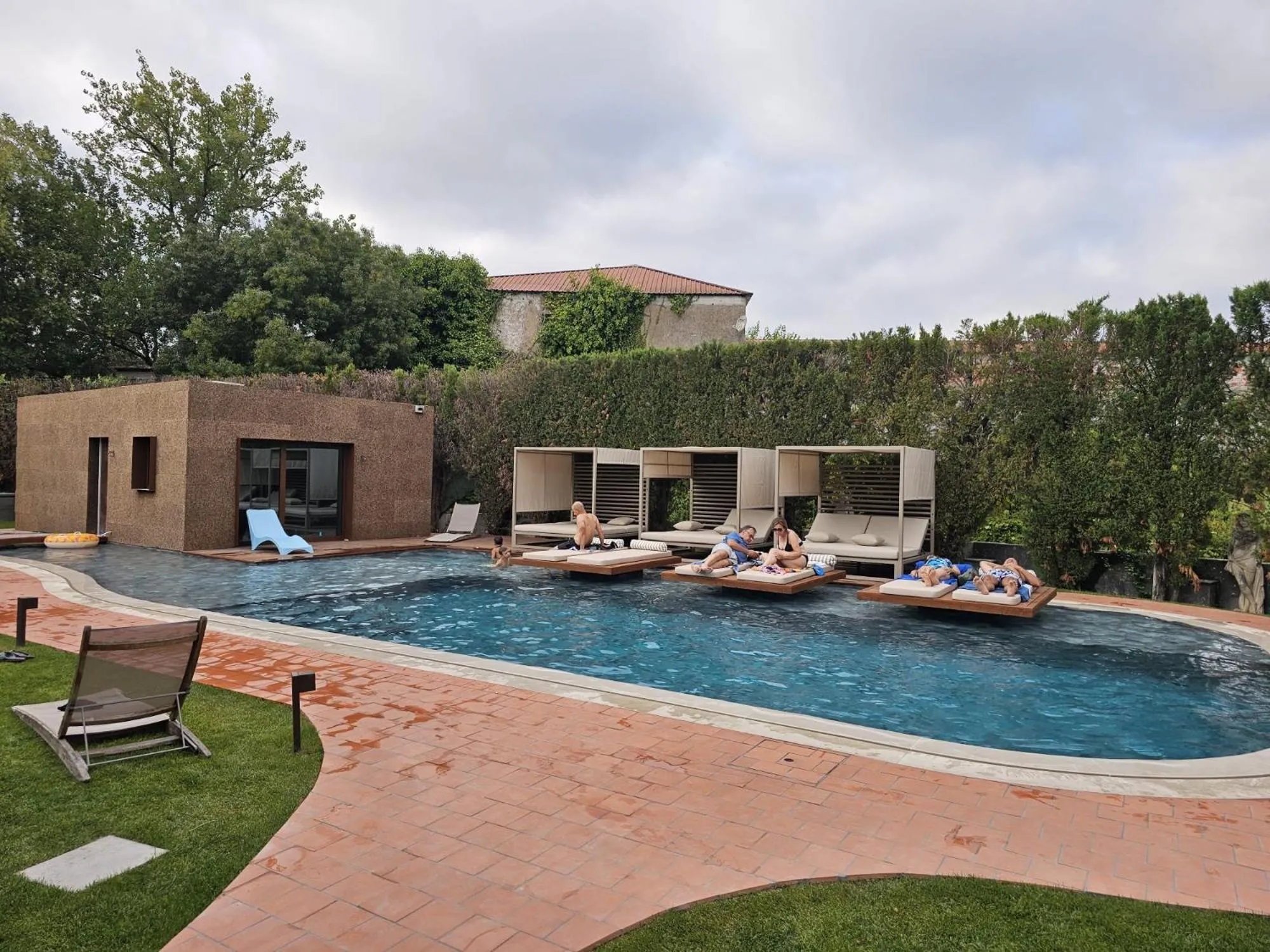 Pool view in Hotel Casa da Nora