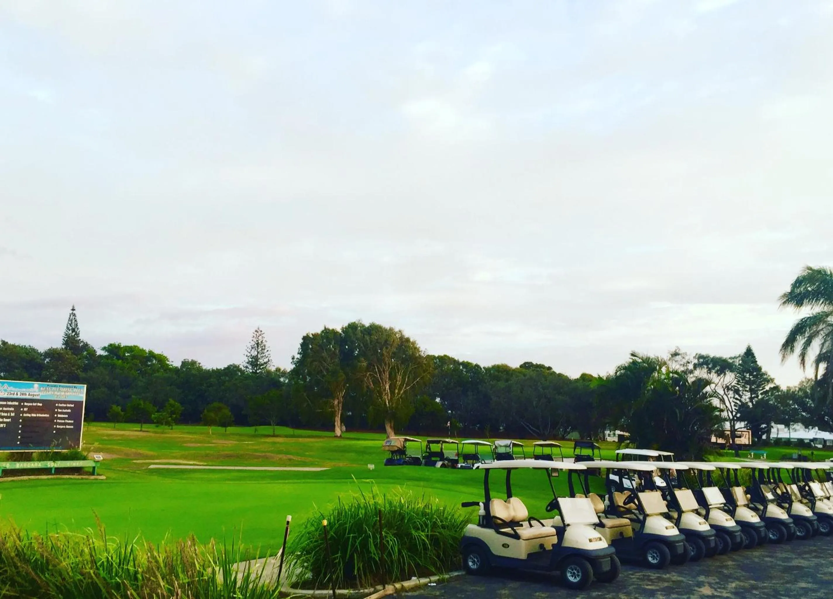 Golfcourse in Bargara Shoreline Apartments