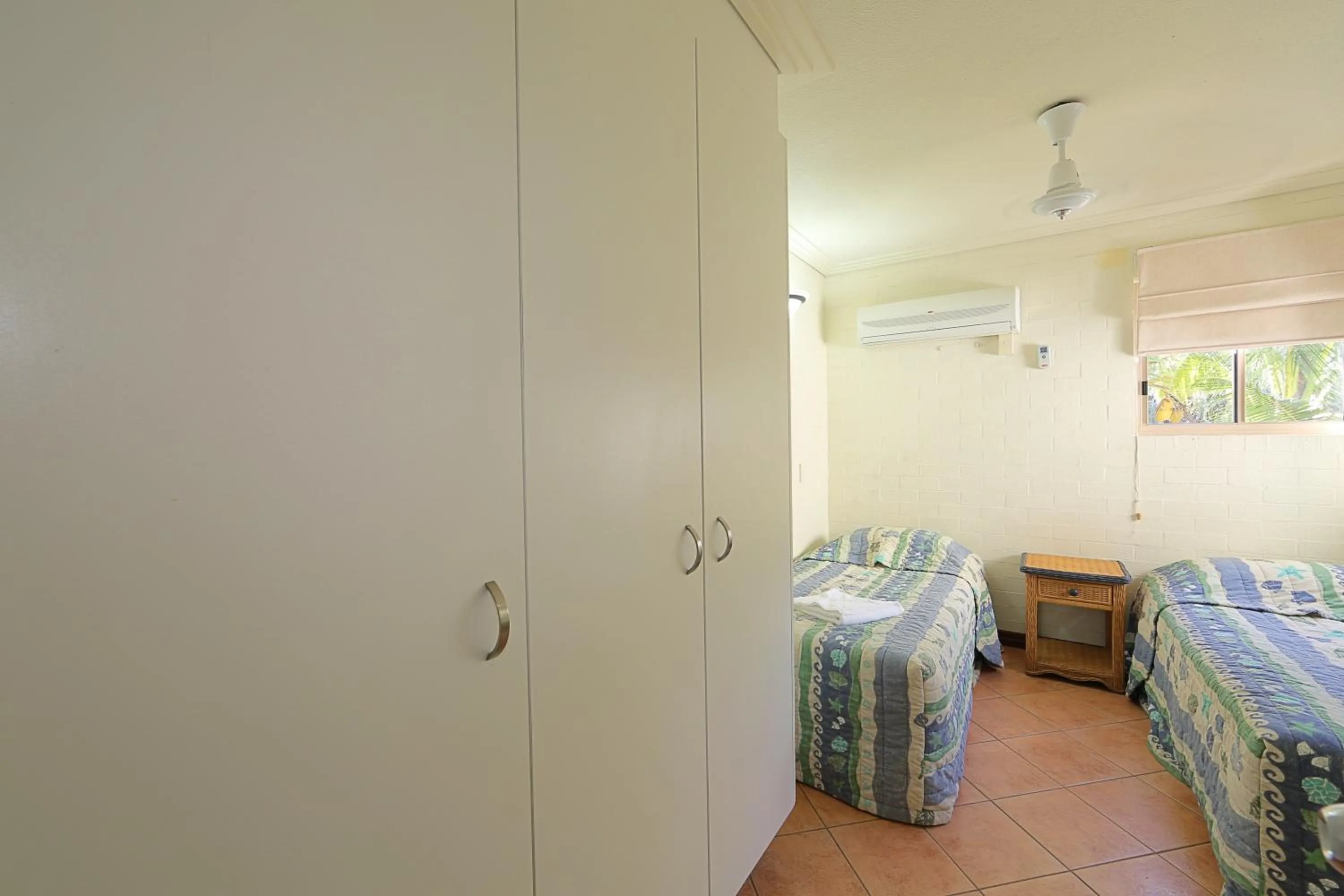 Decorative detail, Bed in Bargara Shoreline Apartments