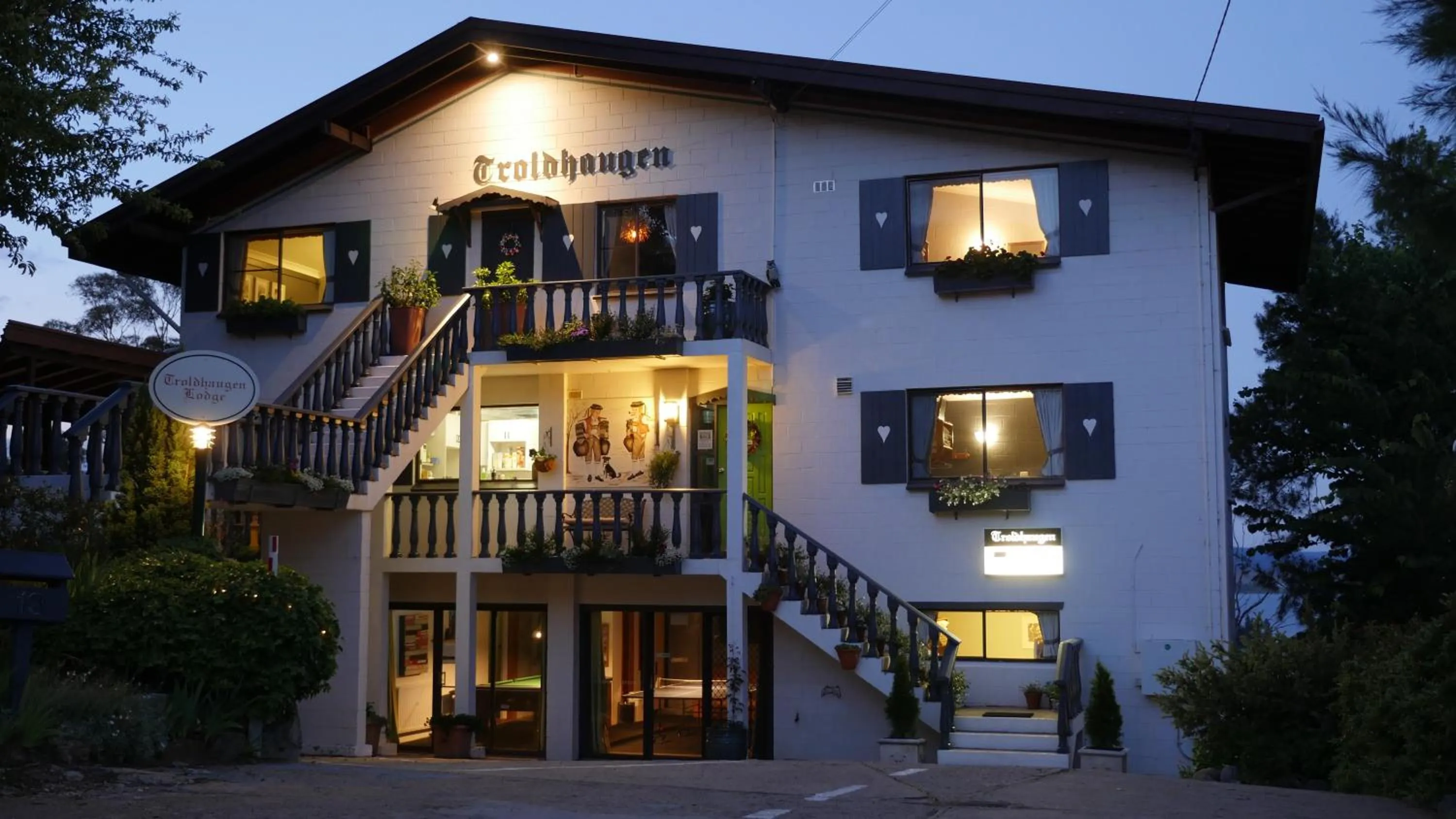 Facade/entrance in Troldhaugen Lodge - Adults Only