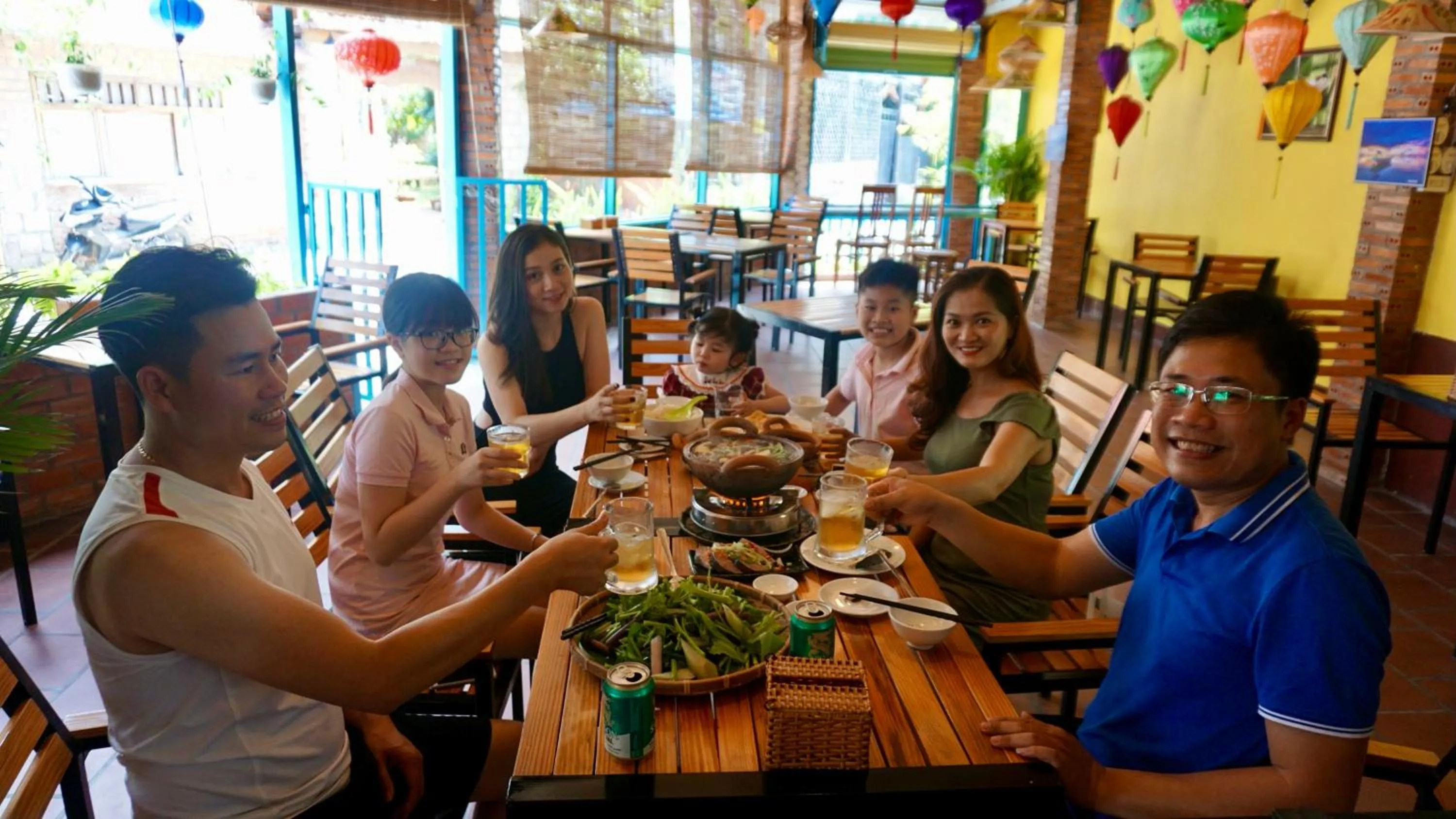 People in Canary Bungalow
