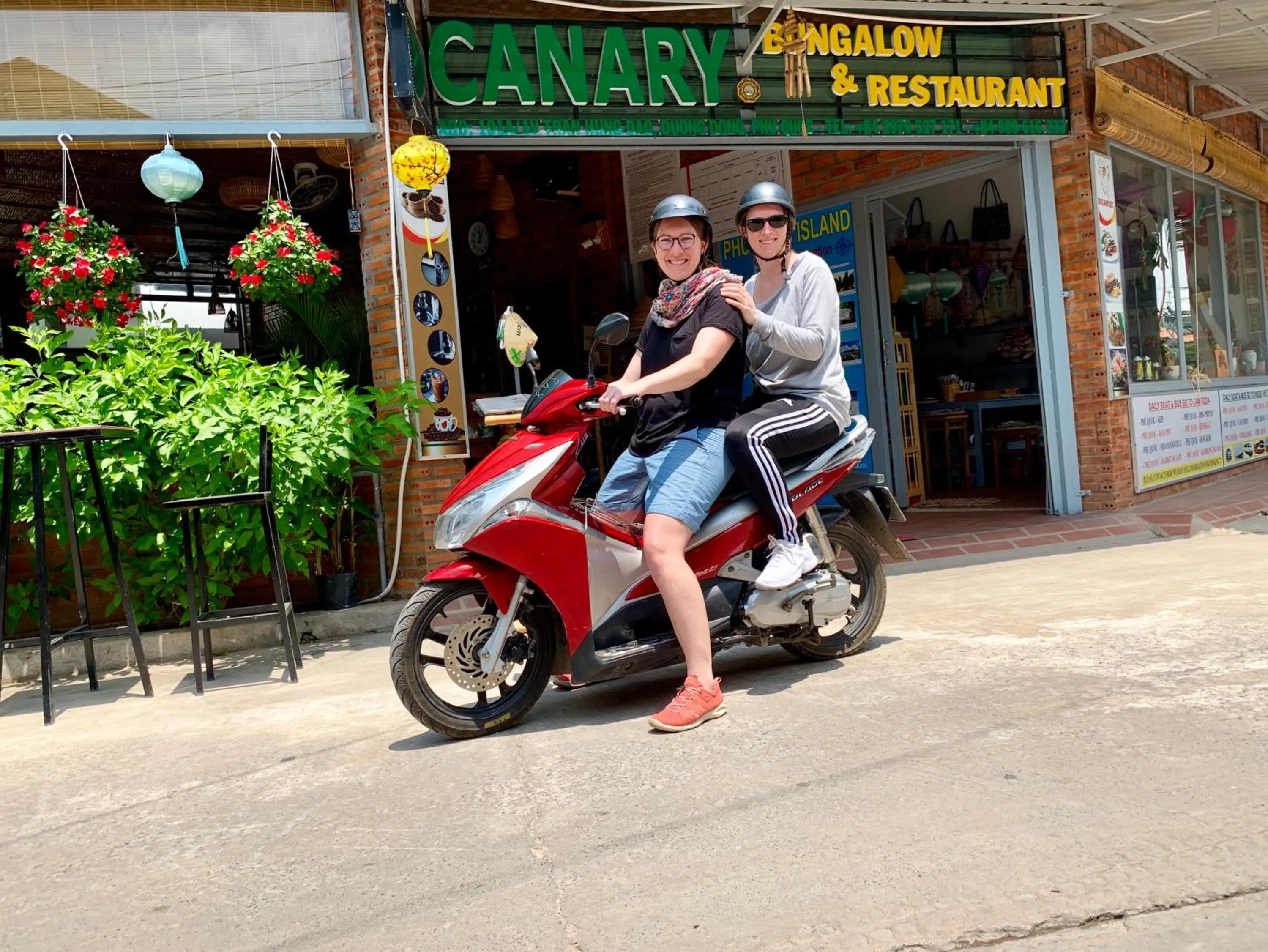 People in Canary Bungalow