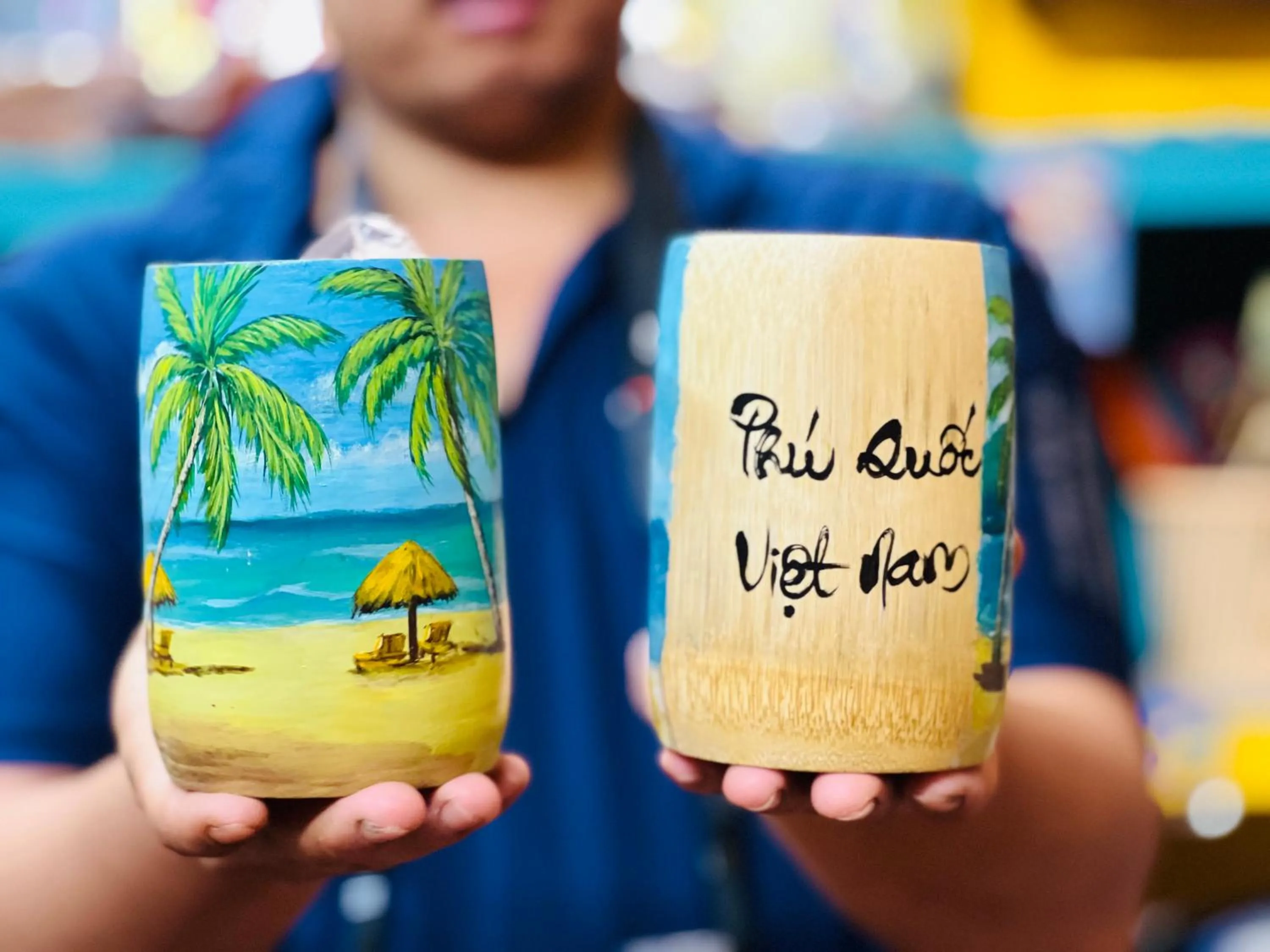 Text overlay in Canary Bungalow