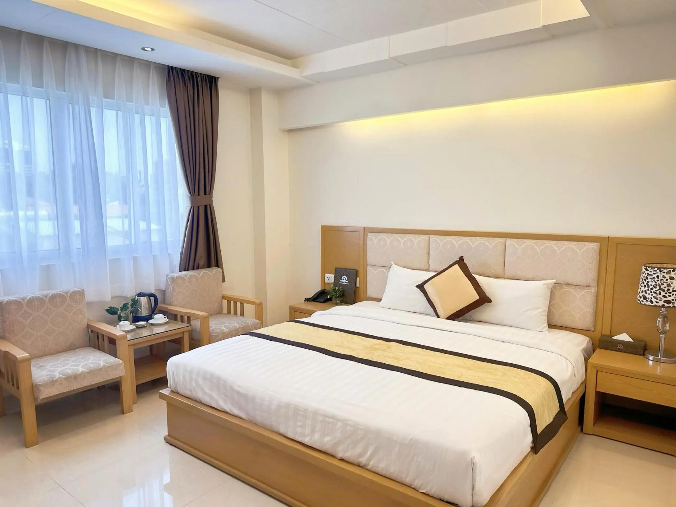 Bed in Vuong Tai Hotel