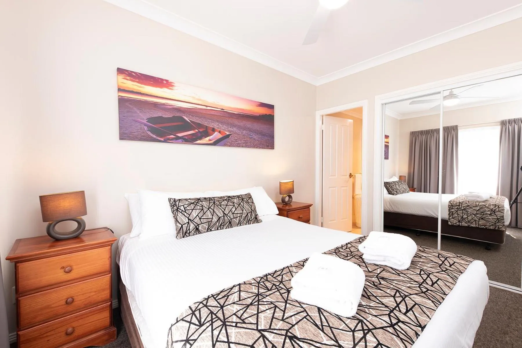 Bed in Meridian Beachside Apartments