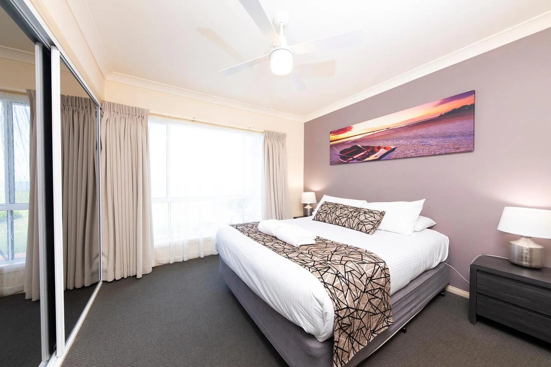 Bed in Meridian Beachside Apartments