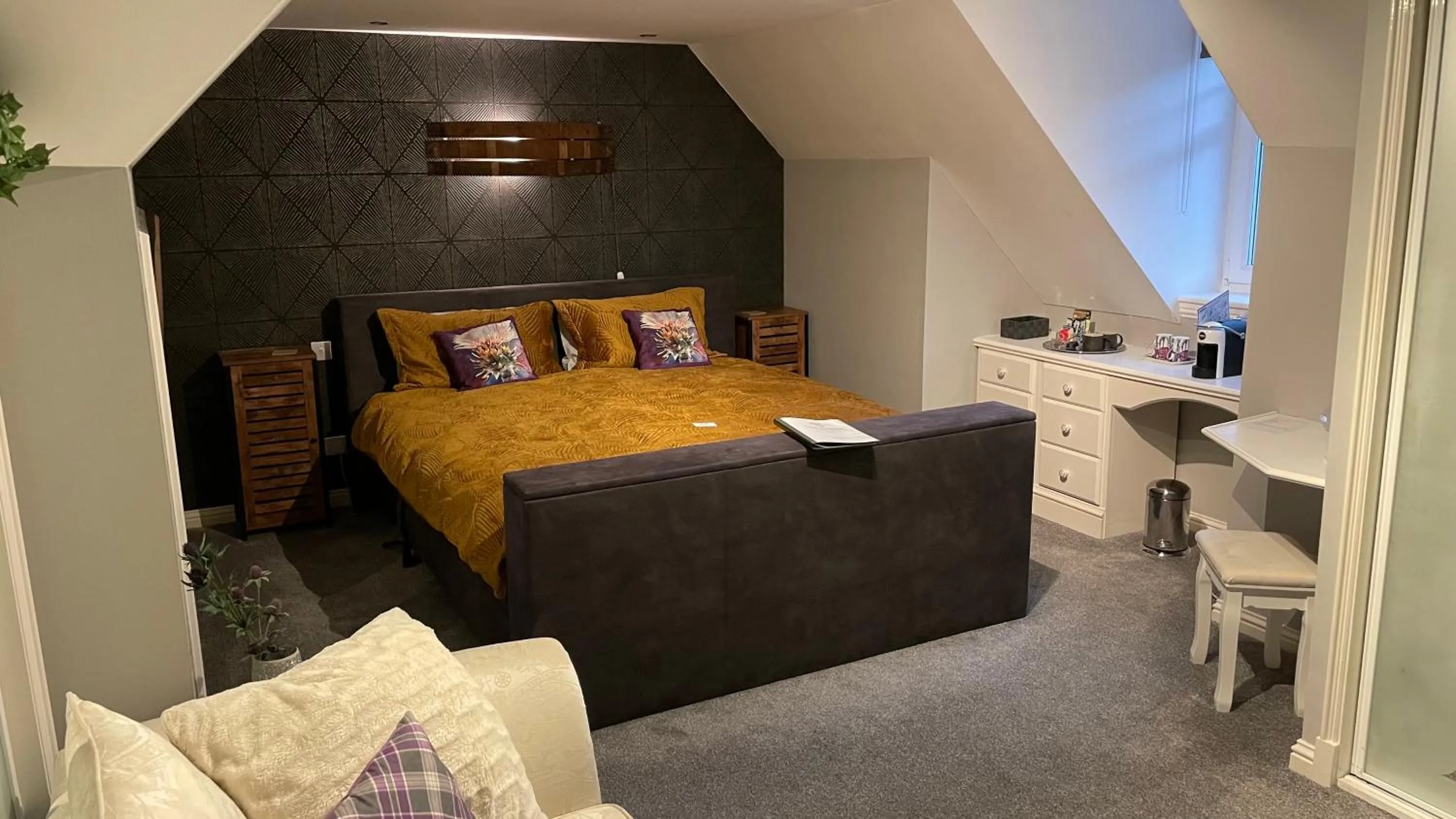 Bed in The Gables Whisky B&B