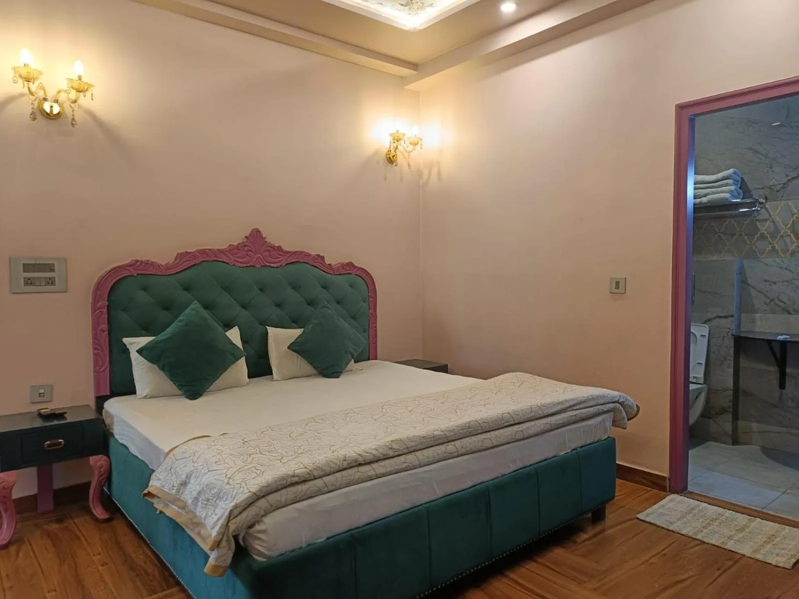 Bed in Maya Hotel & Restaurant