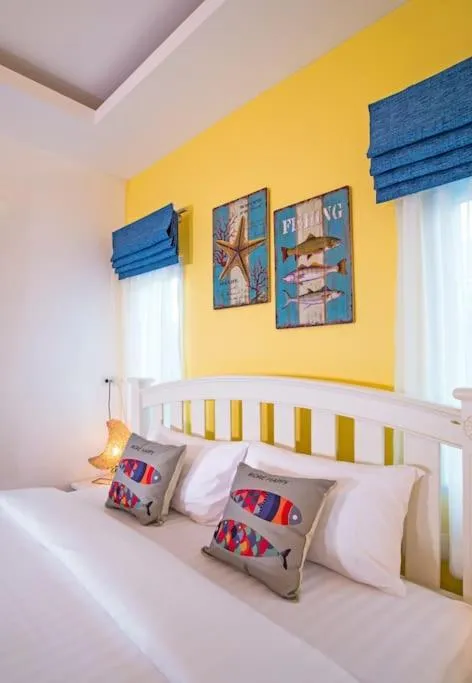 Bed in Aonang Sweet Blue Sea