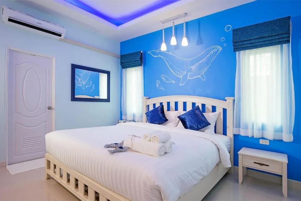 Bed in Aonang Sweet Blue Sea