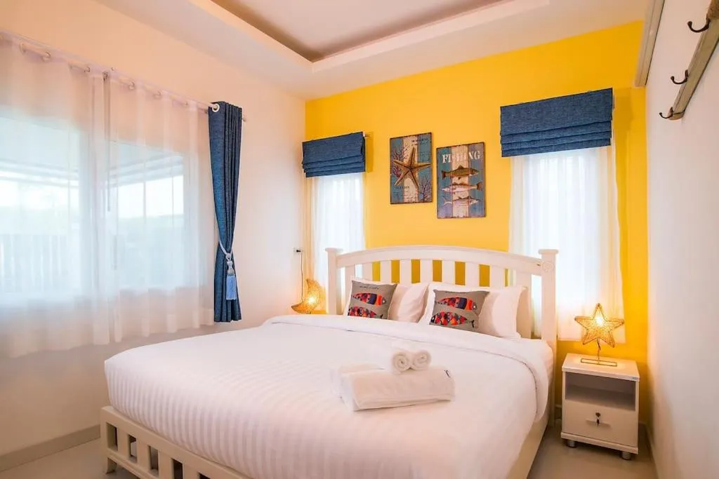 Bed in Aonang Sweet Blue Sea