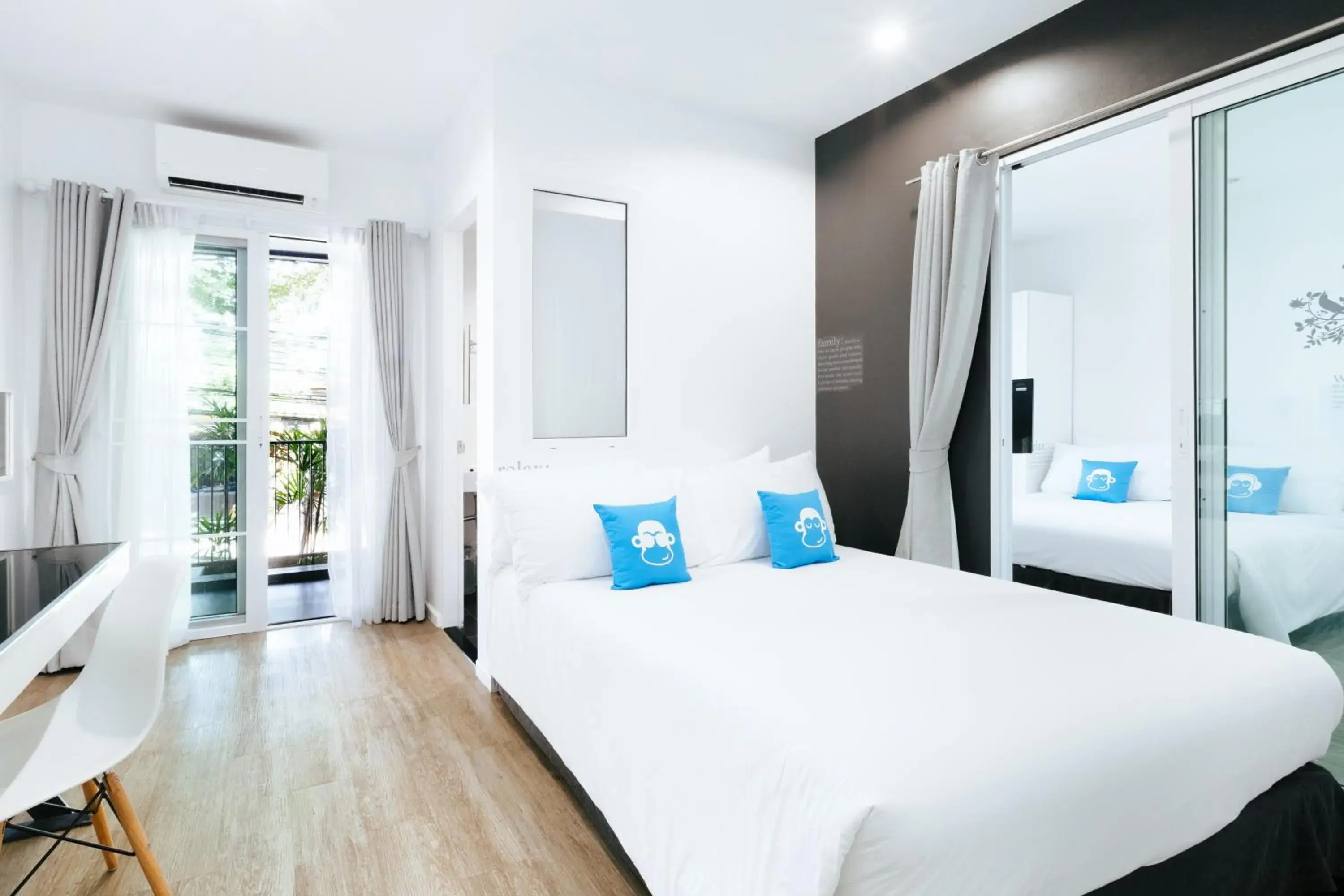 Deluxe Family Room in Blu Monkey Bed & Breakfast Phuket Deluxe Family Room in Blu Monkey Bed & Breakfast Phuket