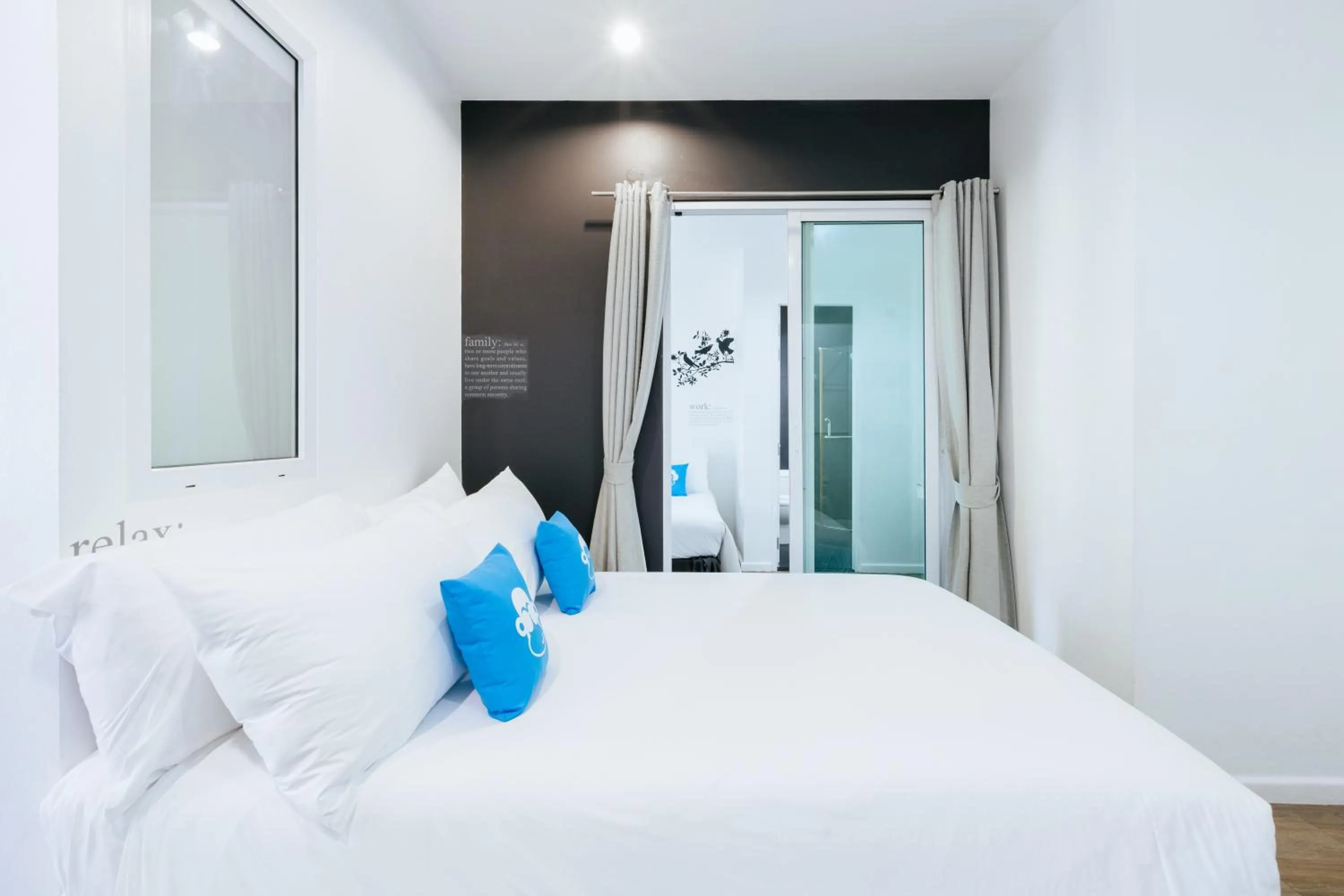 Bedroom, Bed in Blu Monkey Bed & Breakfast Phuket