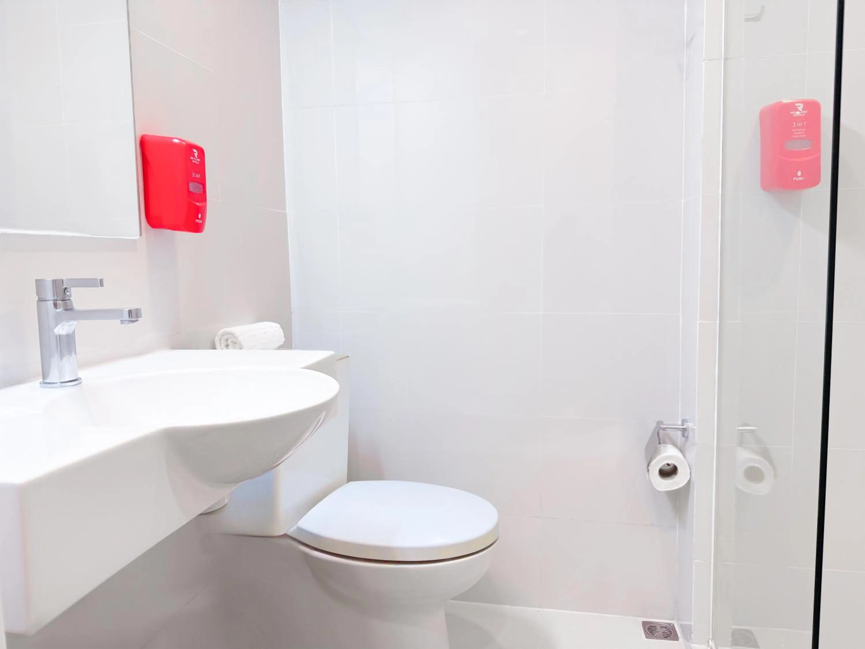 Bathroom in Red Planet Makati Avenue Manila