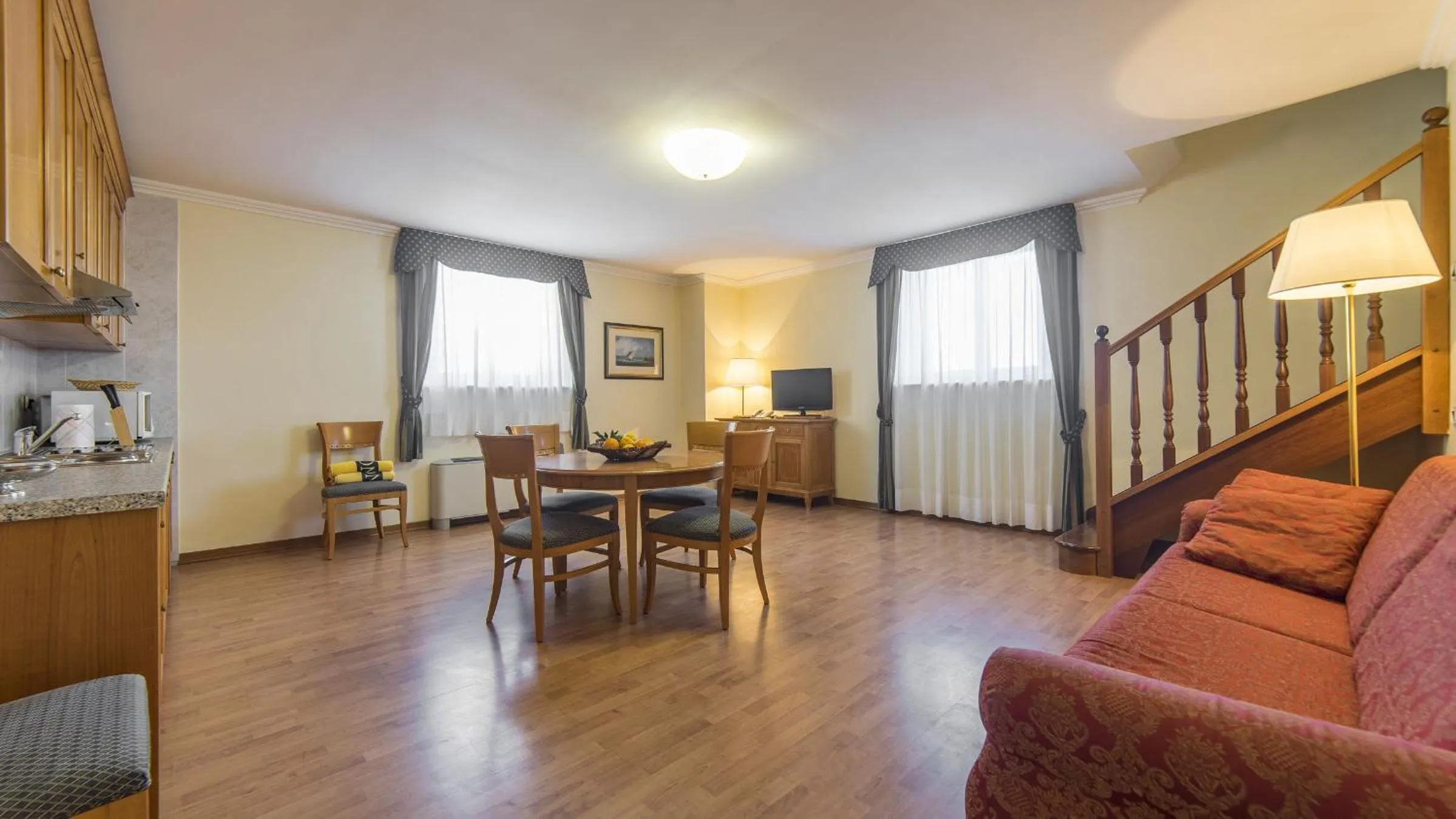 Kitchen or kitchenette in Hotel Ville Bianchi