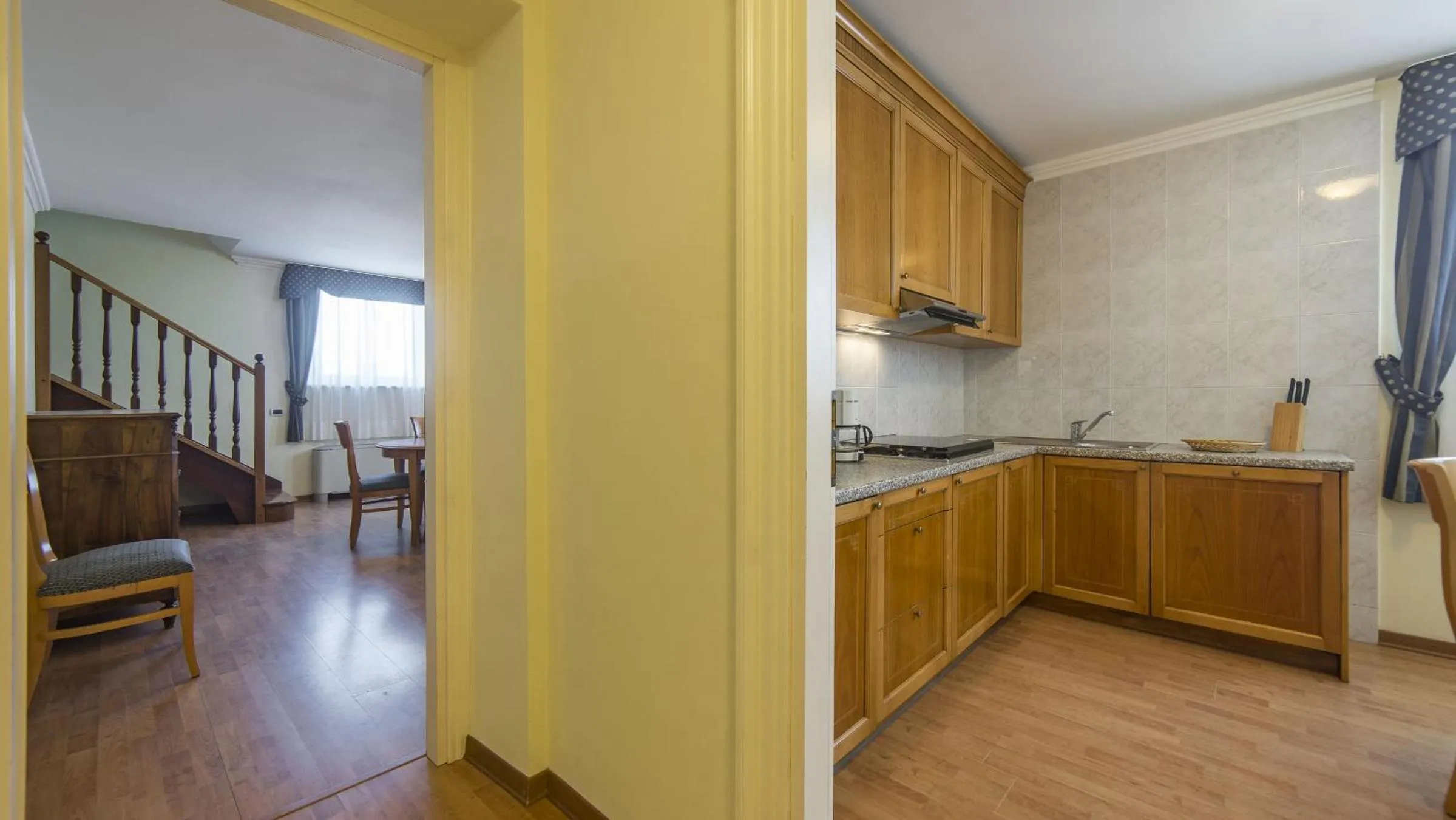 Kitchen or kitchenette in Hotel Ville Bianchi