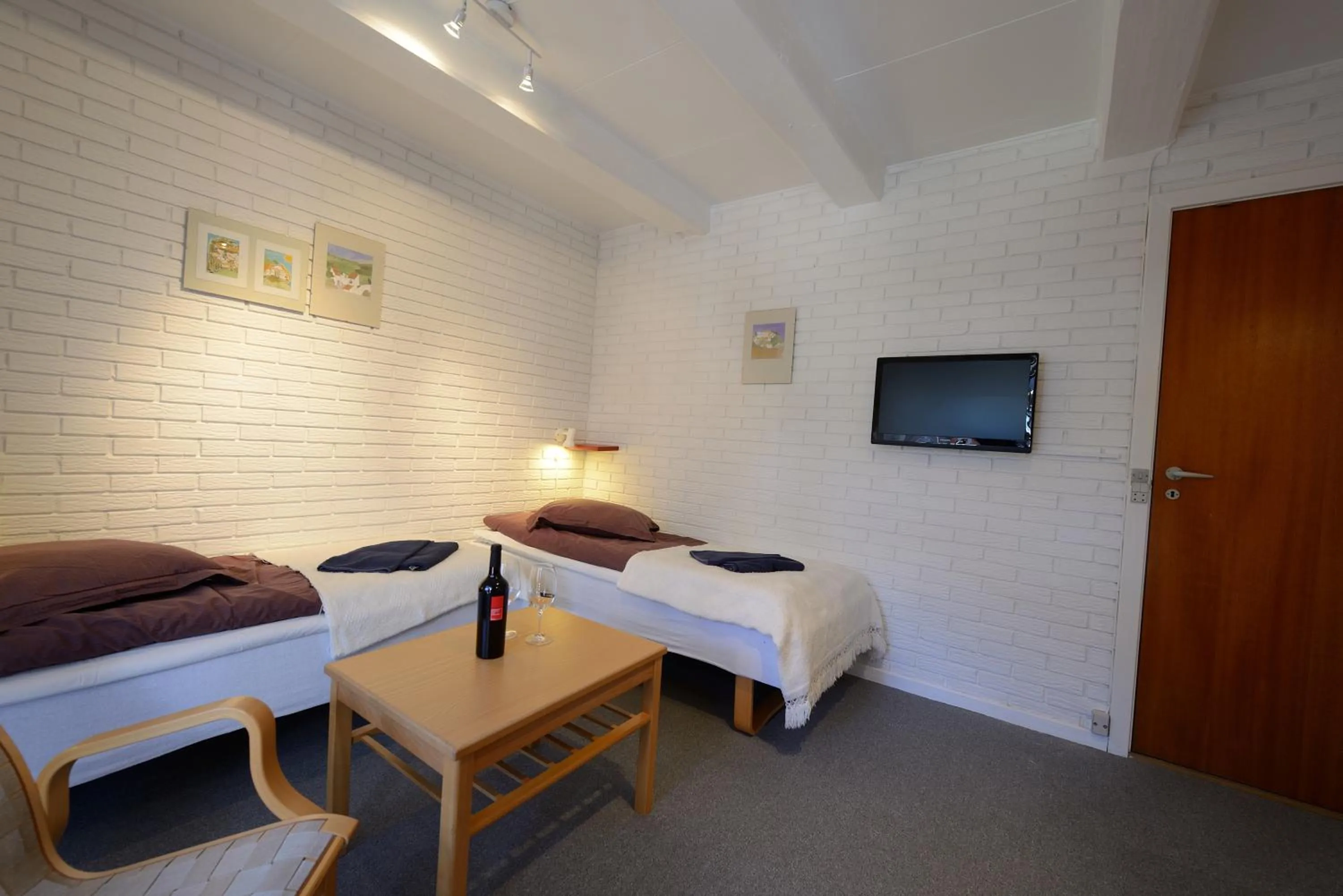 Bed in Hotel Gudhjem