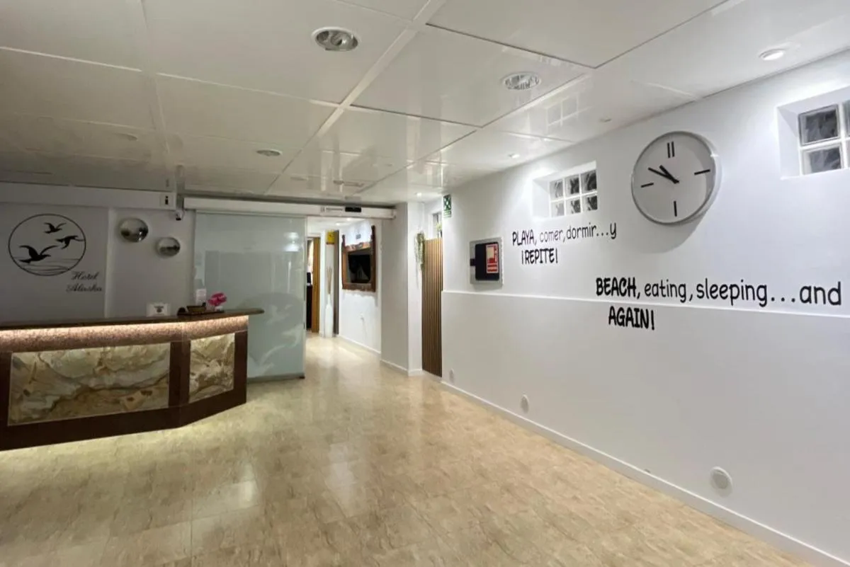 Lobby or reception in Hotel Alaska