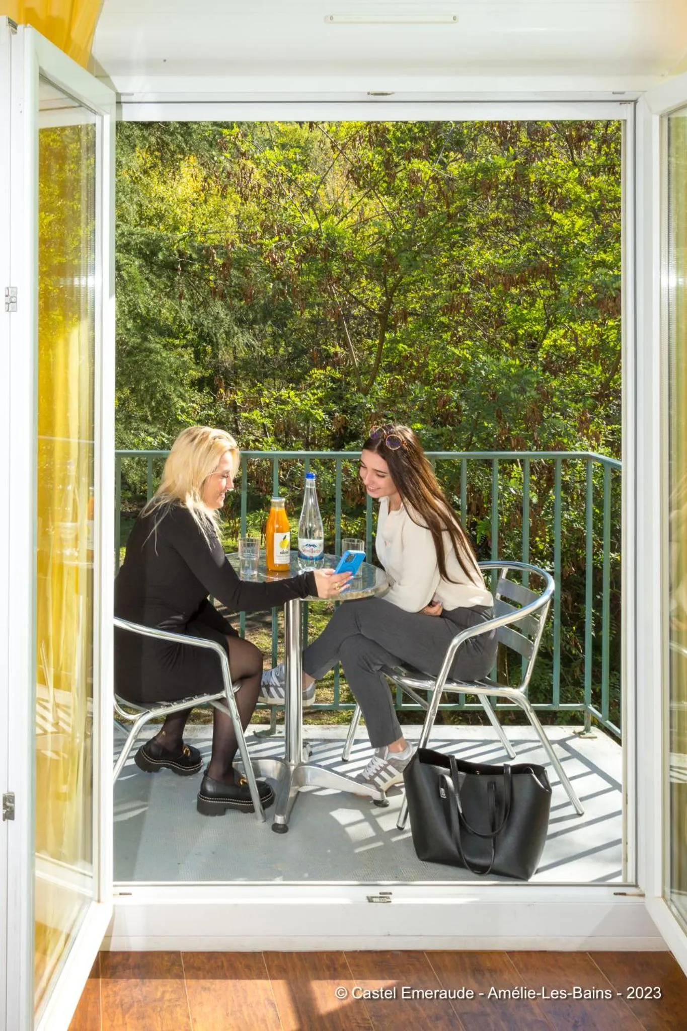 Balcony/Terrace in Appart'Hotel Castel Emeraude, Charme et Caractère