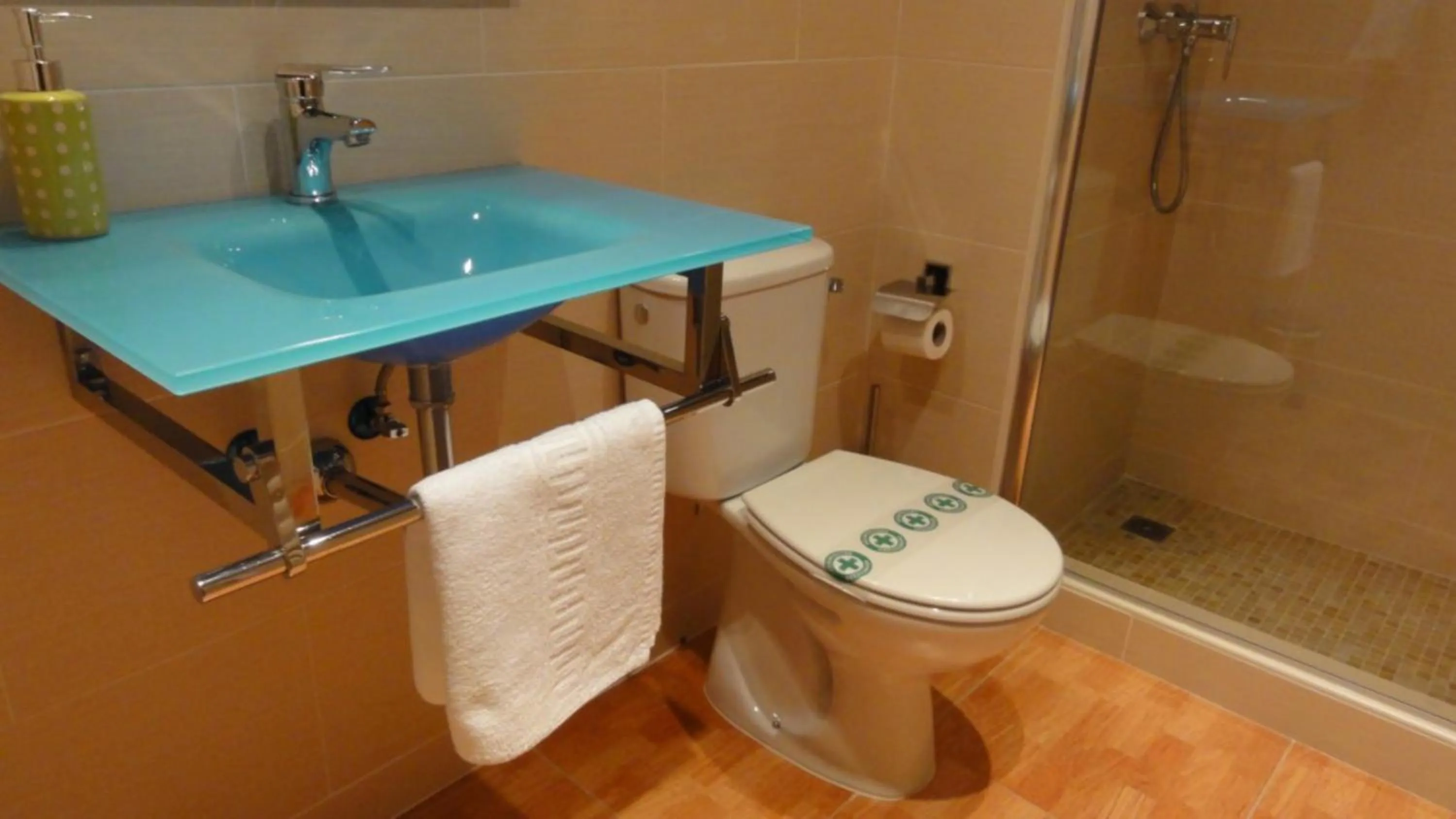 Bathroom in Aparthotel Can Gallart