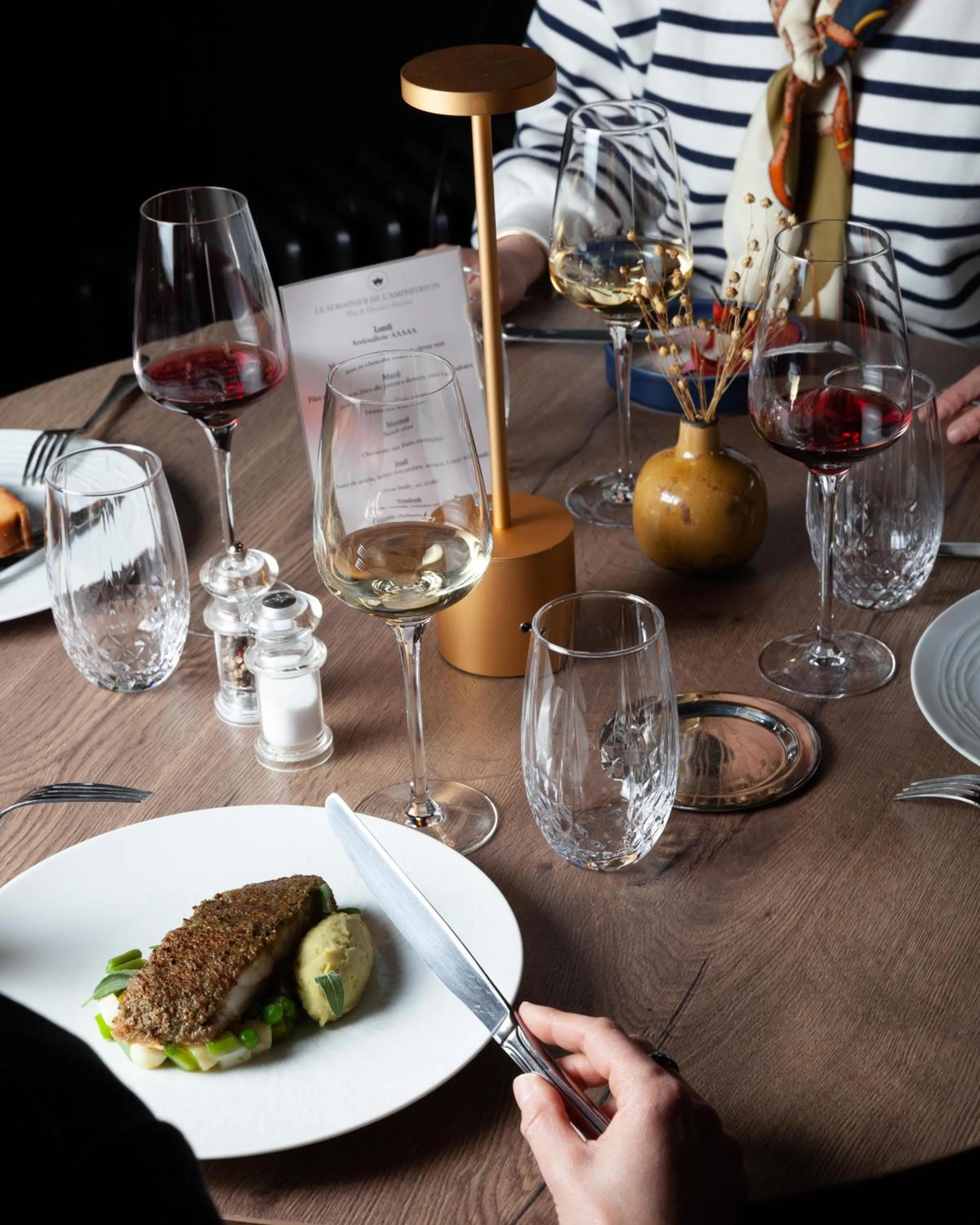 Food and drinks in Le Boeuf Couronné - Hôtel & Restaurant Chartres- Logis Hotels