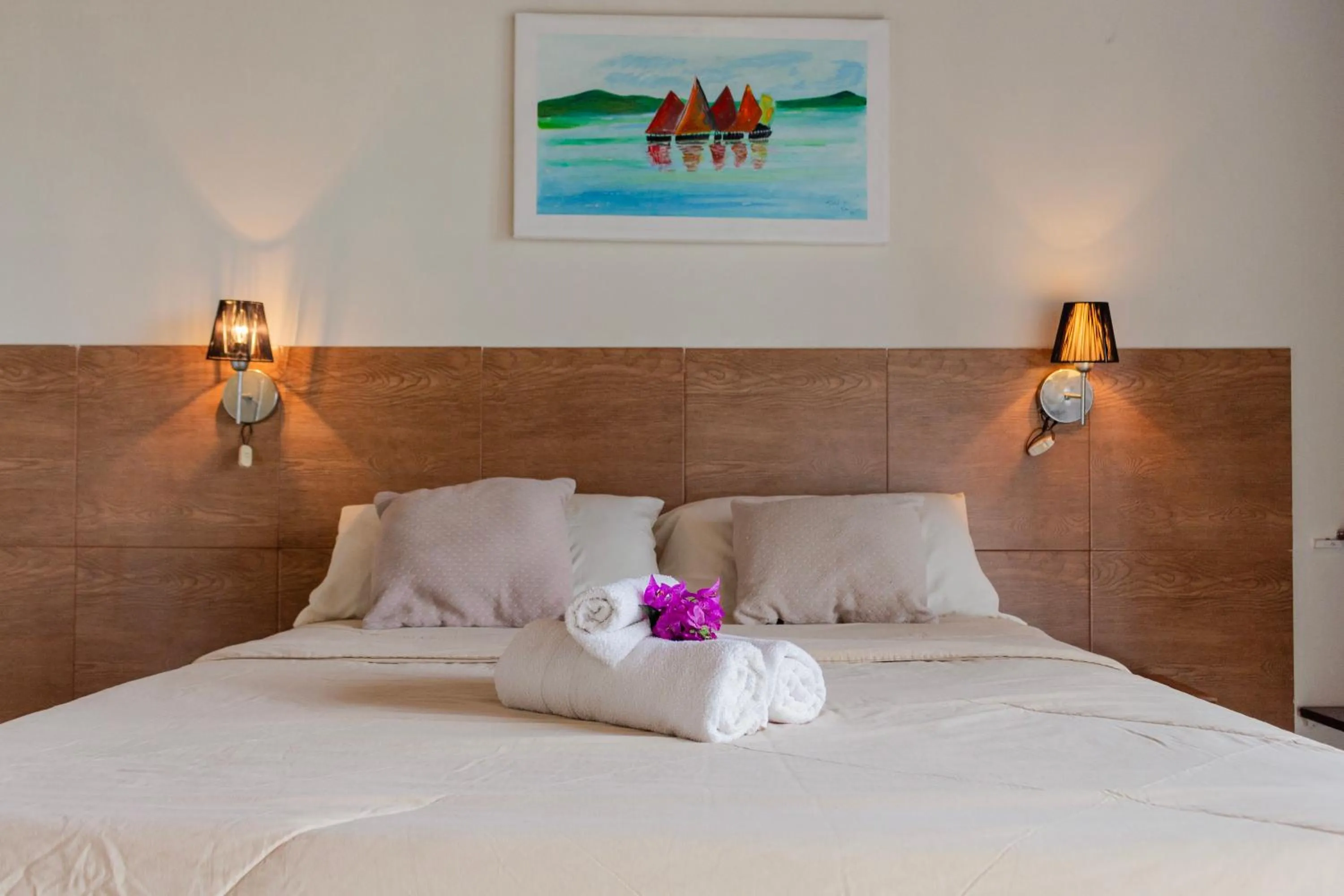 Bed in Pousada New Paradise