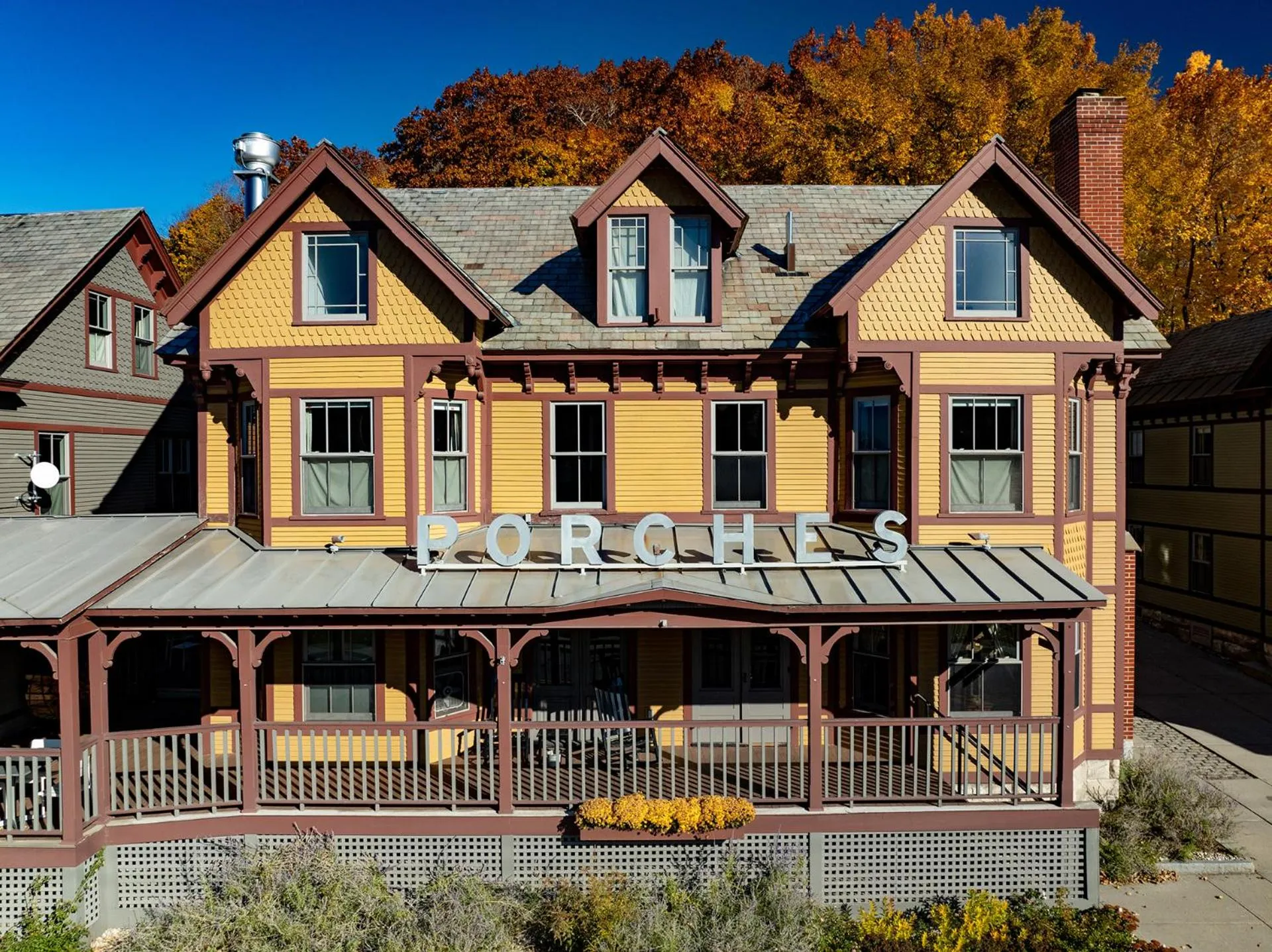 Property building in The Porches Inn at Mass MoCA