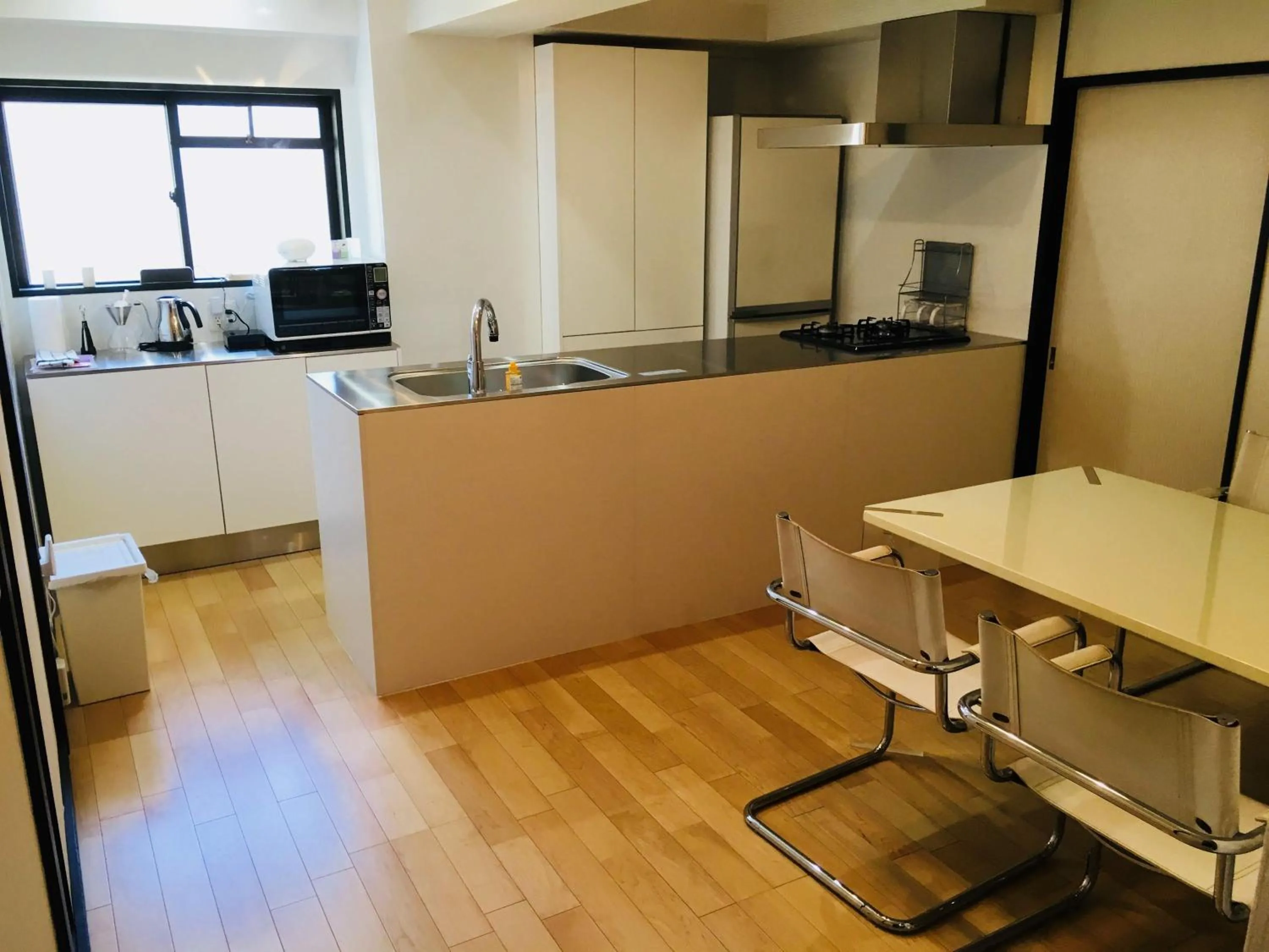 Kitchen or kitchenette in Nozawa Onsen BASECAMP