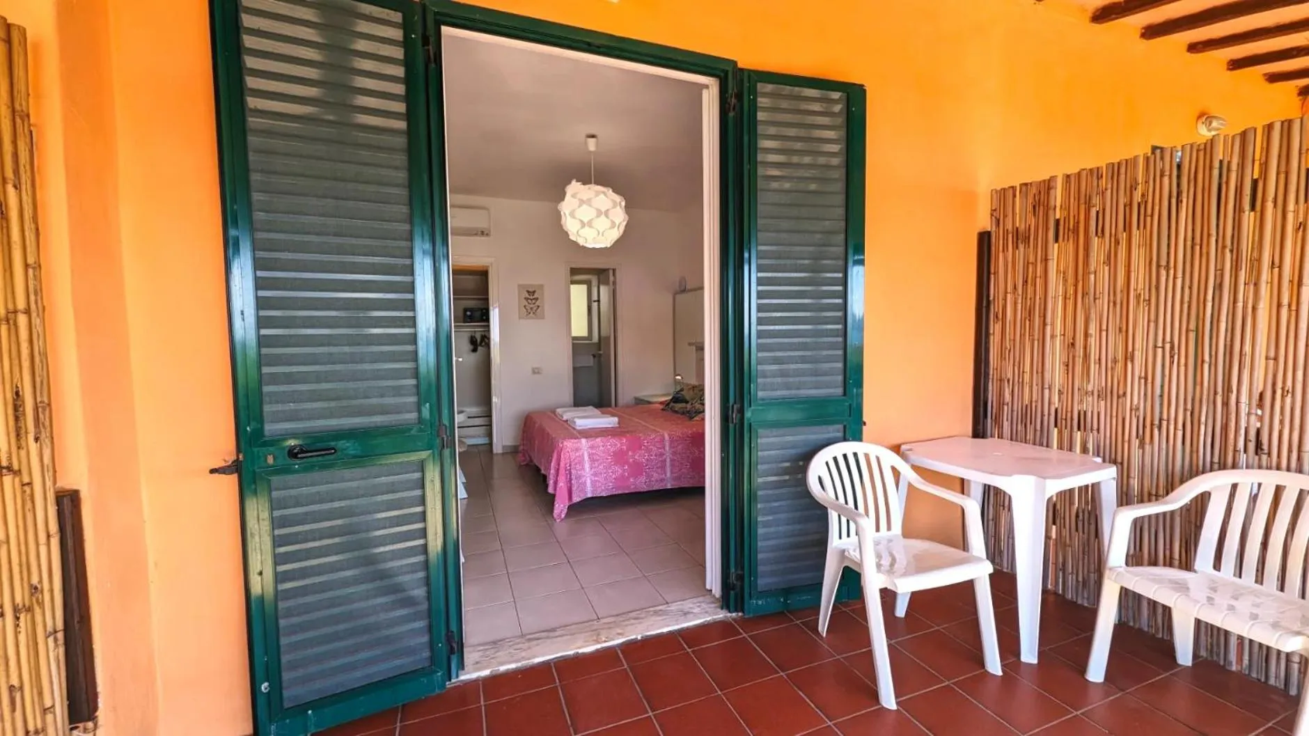 Patio in Hotel Capo Sud