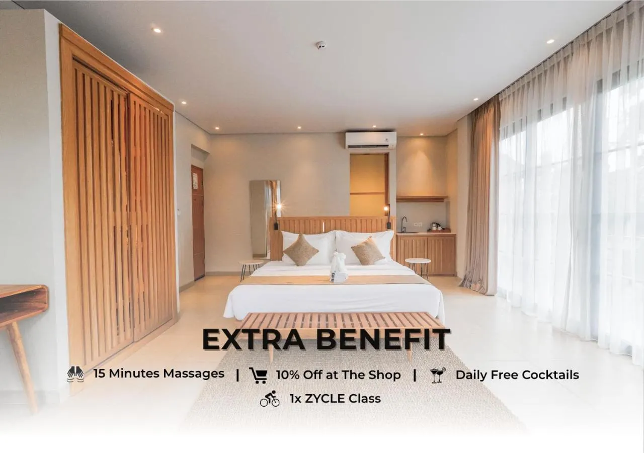 Bed in ZIN Canggu Resort & Villas