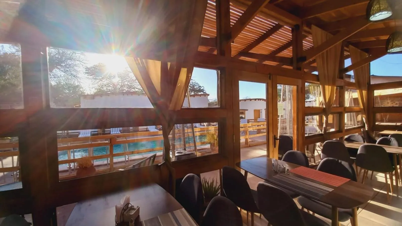 Seating area in Hotel La Cochera