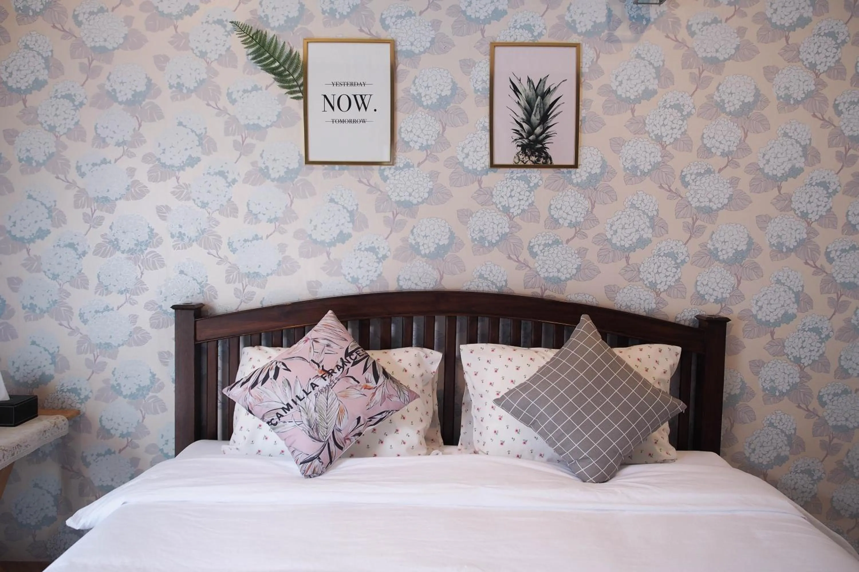 Bed in Blue Sky Villa Khao Yai